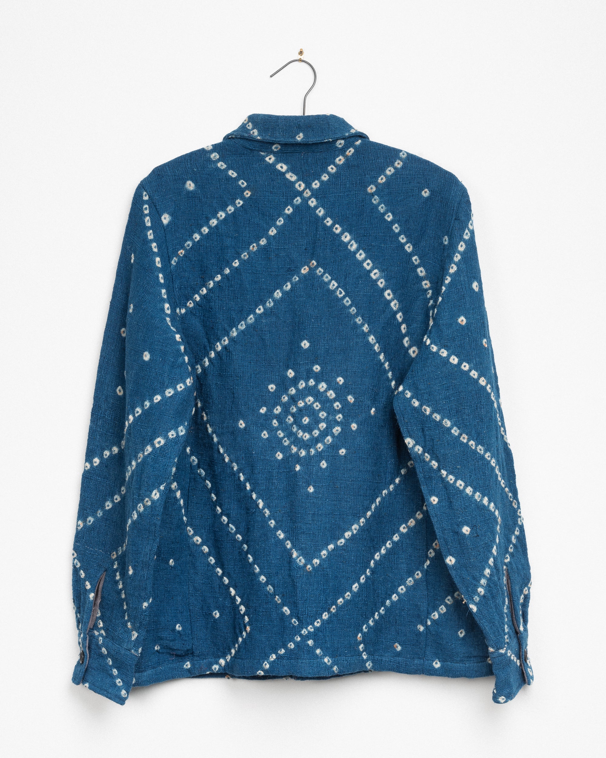 Akash Chore Coat in Indigo Mandala Bandhani