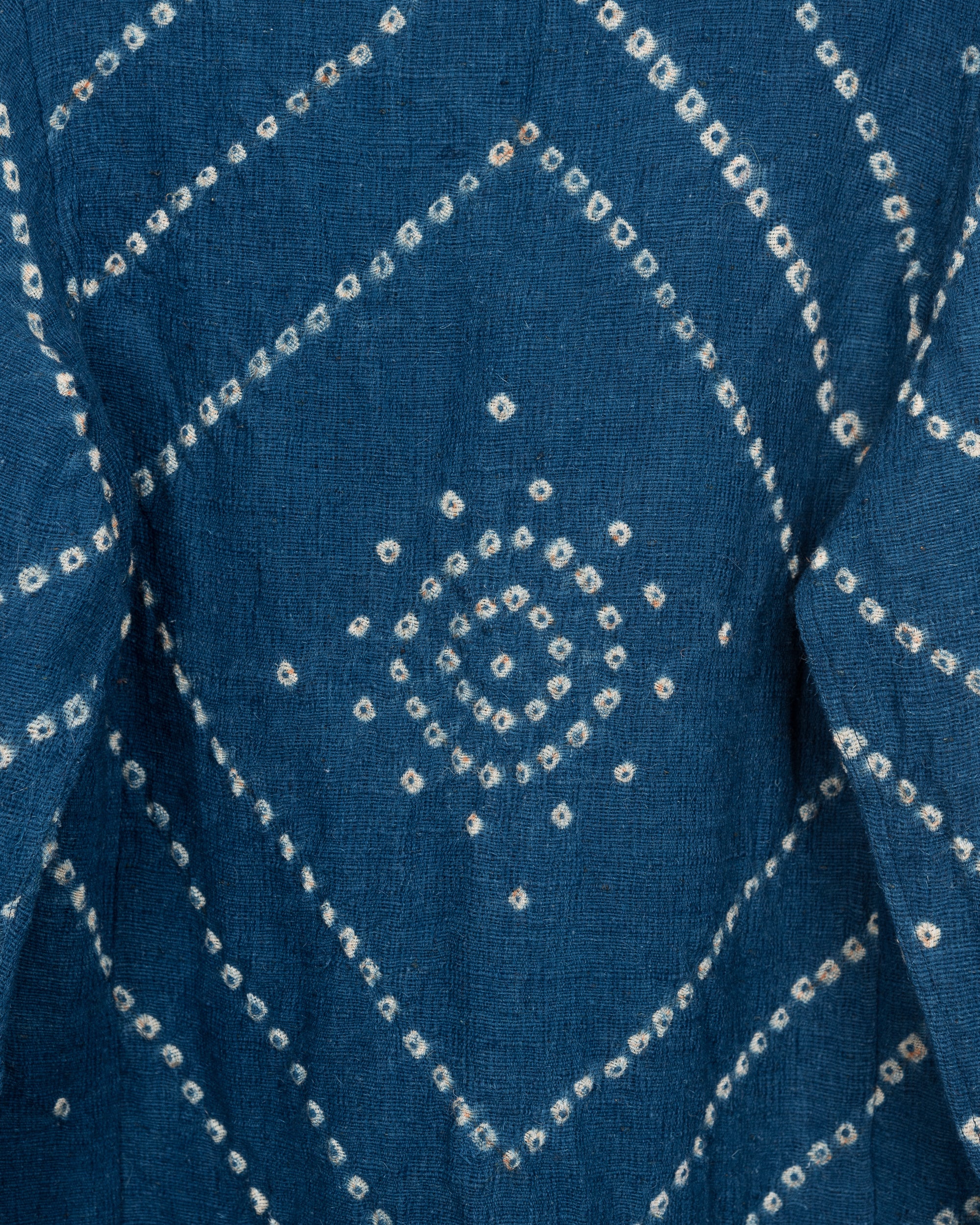 Akash Chore Coat in Indigo Mandala Bandhani