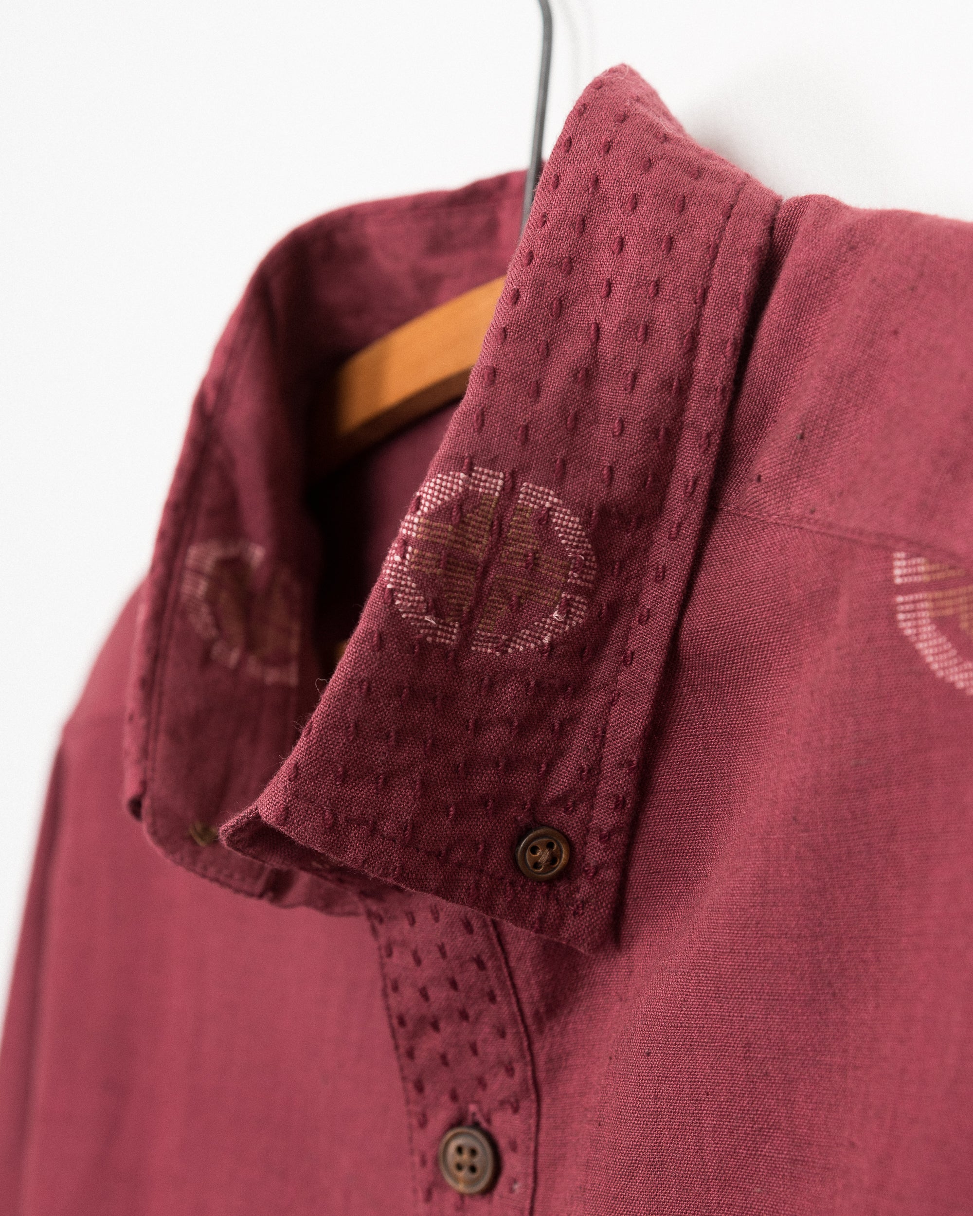 Kabir Shirt in Pomegranate Lotus Jamdani