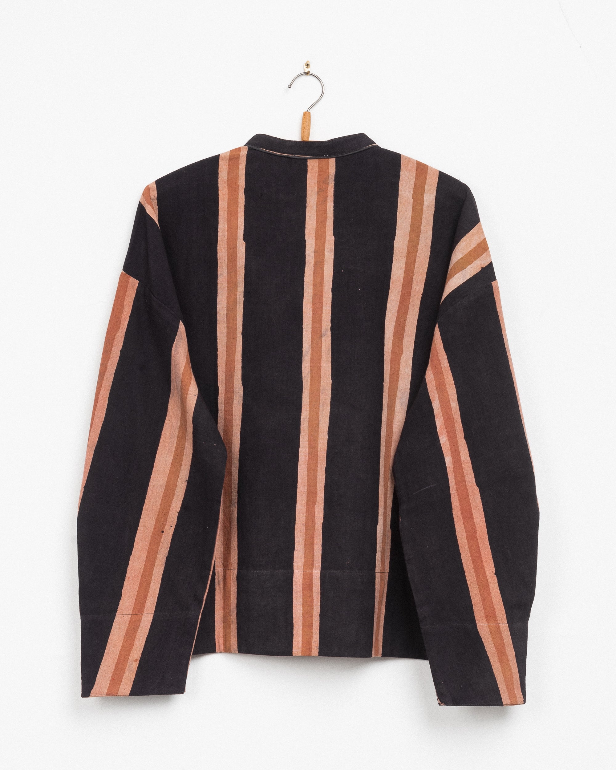 Hemani Tie Top in Camel/Umber Columns Block Print