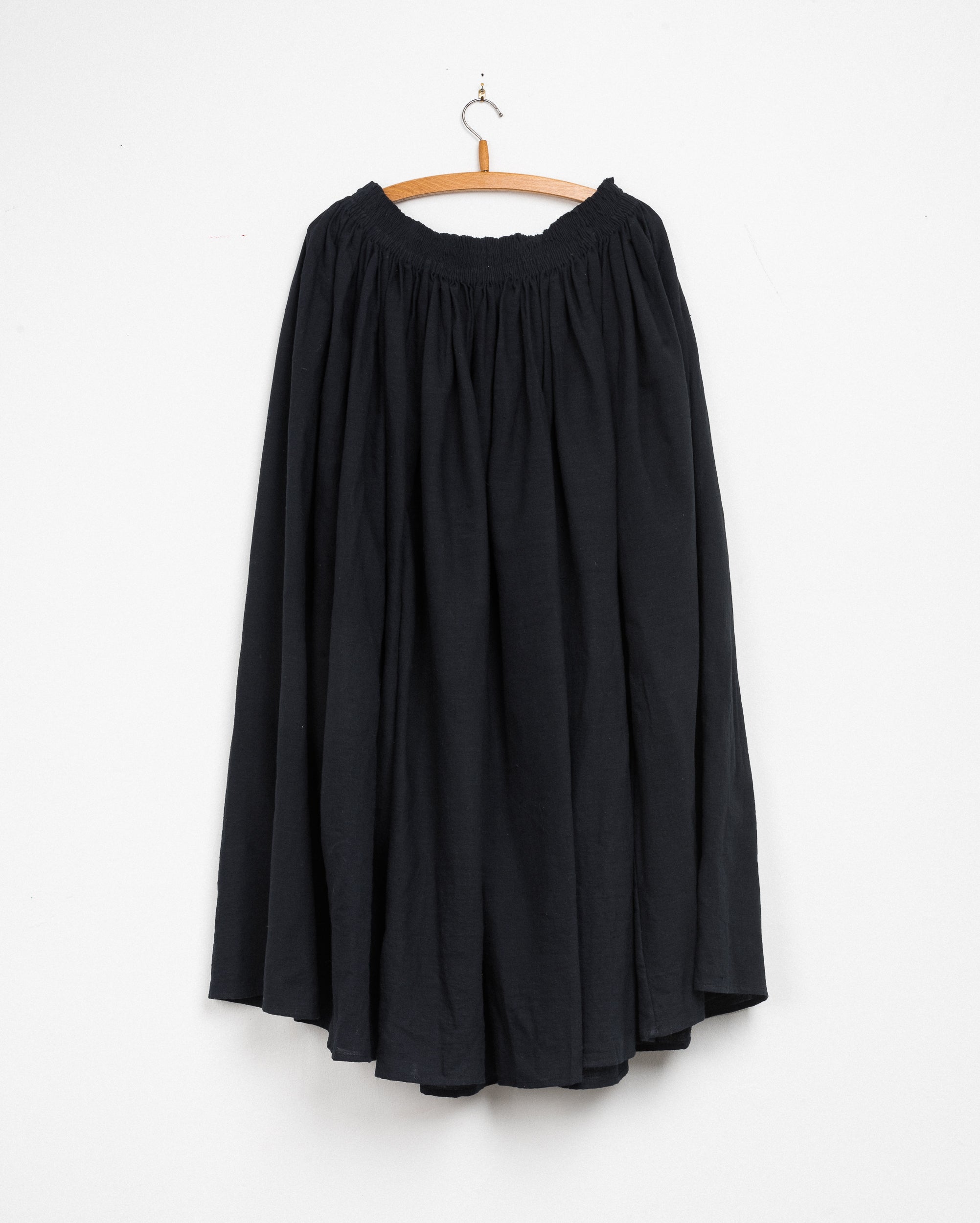 Ruhi Shirred Skirt in Black