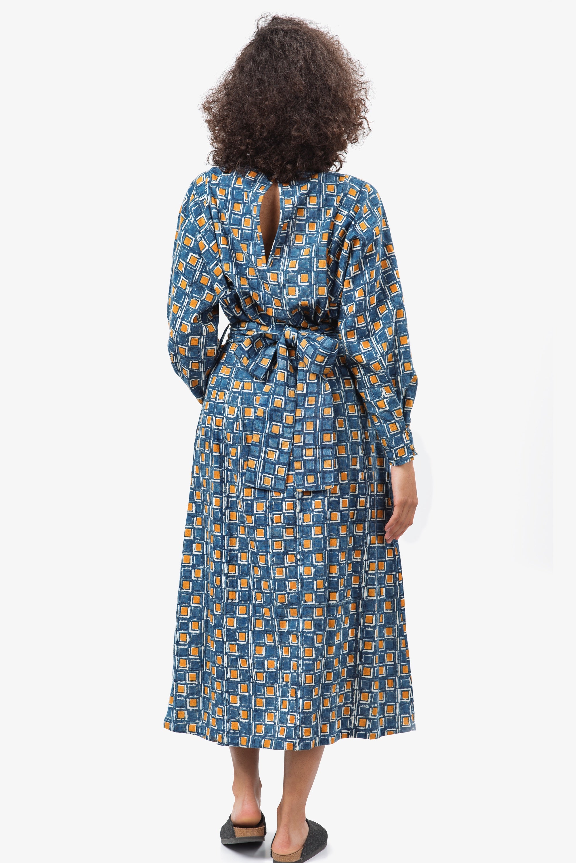 Rabta Dress in Blue Square MW