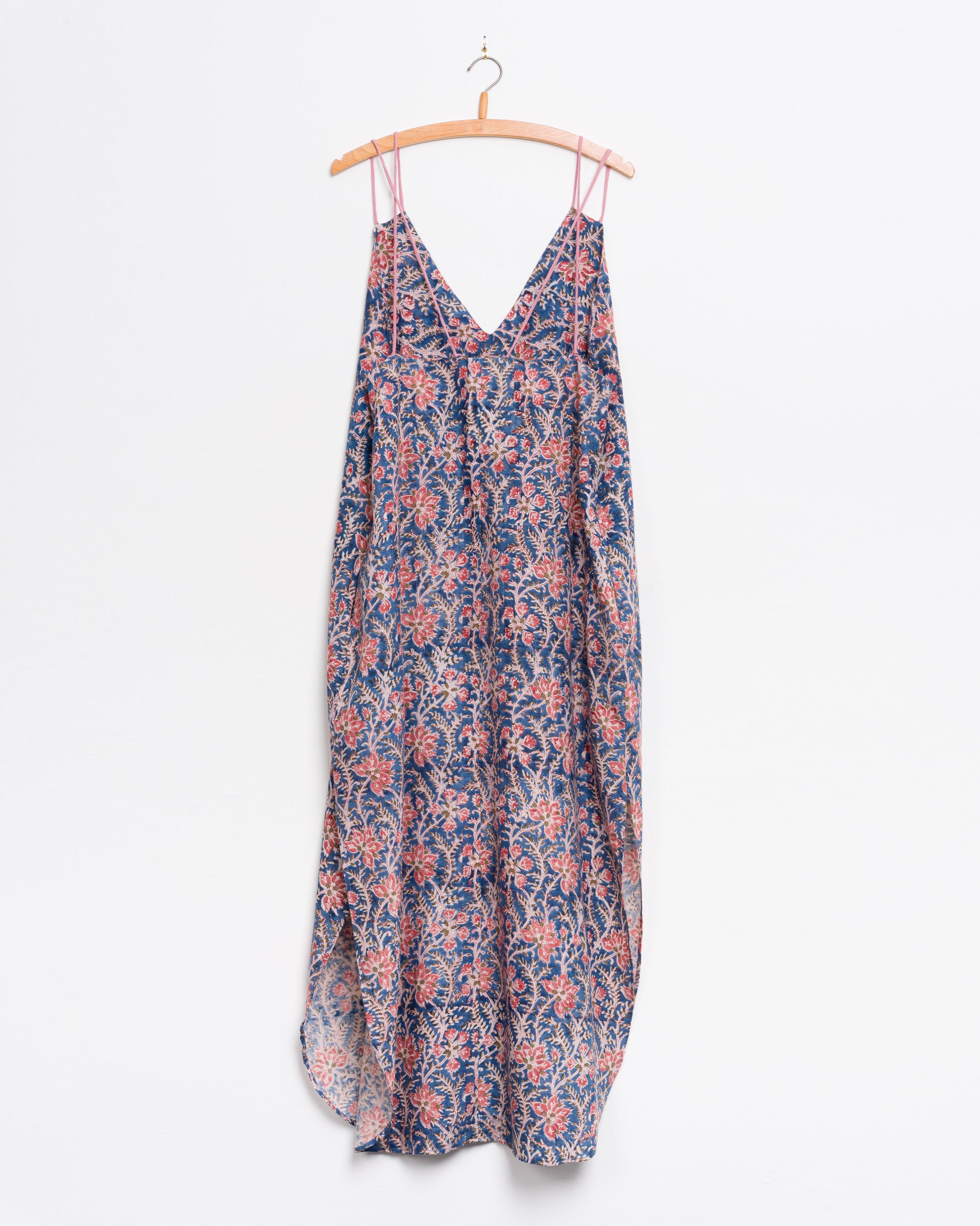 Grishma Camisole Dress in Blue Floral