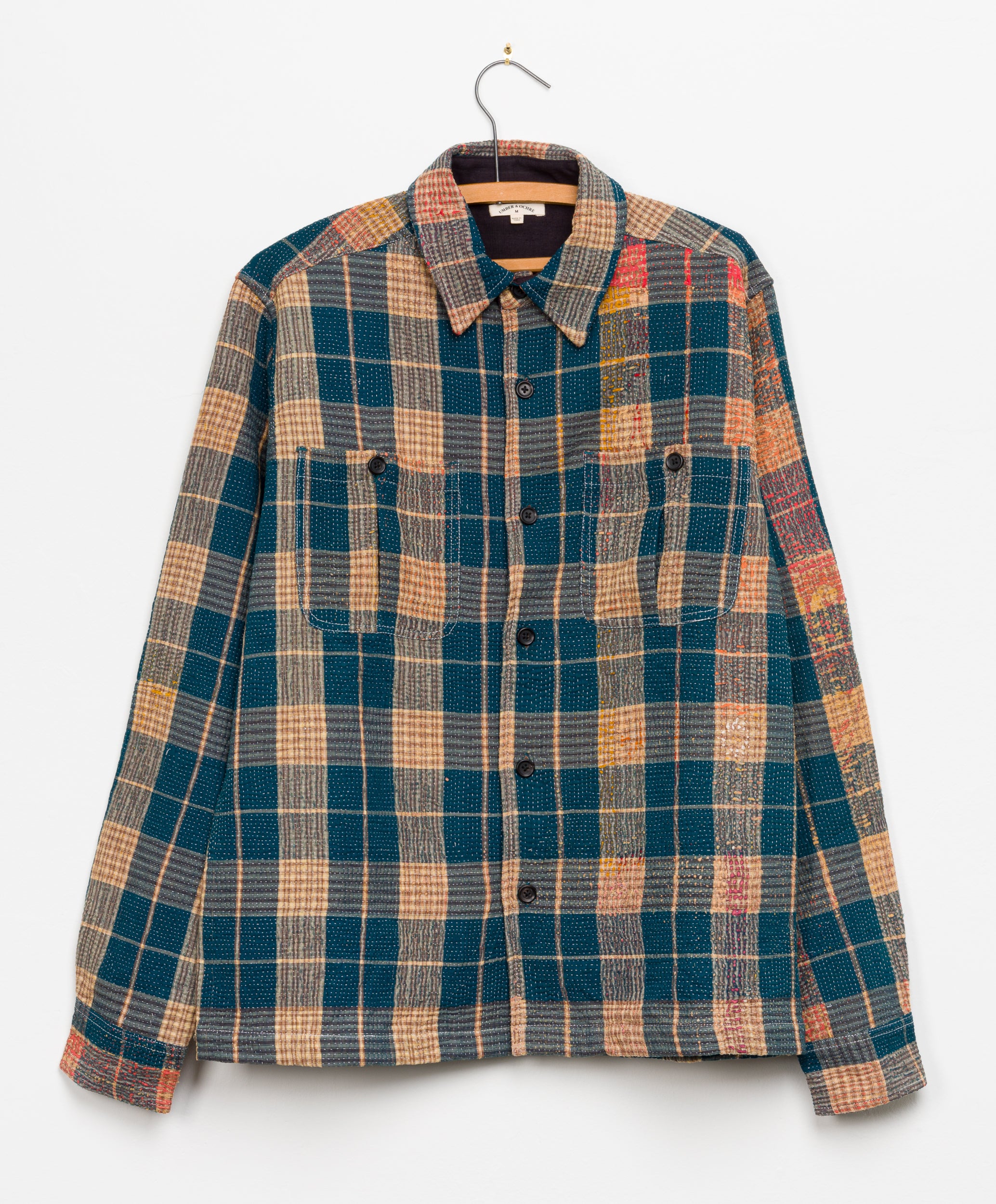 Vivek Overshirt in Quilted Kantha - M