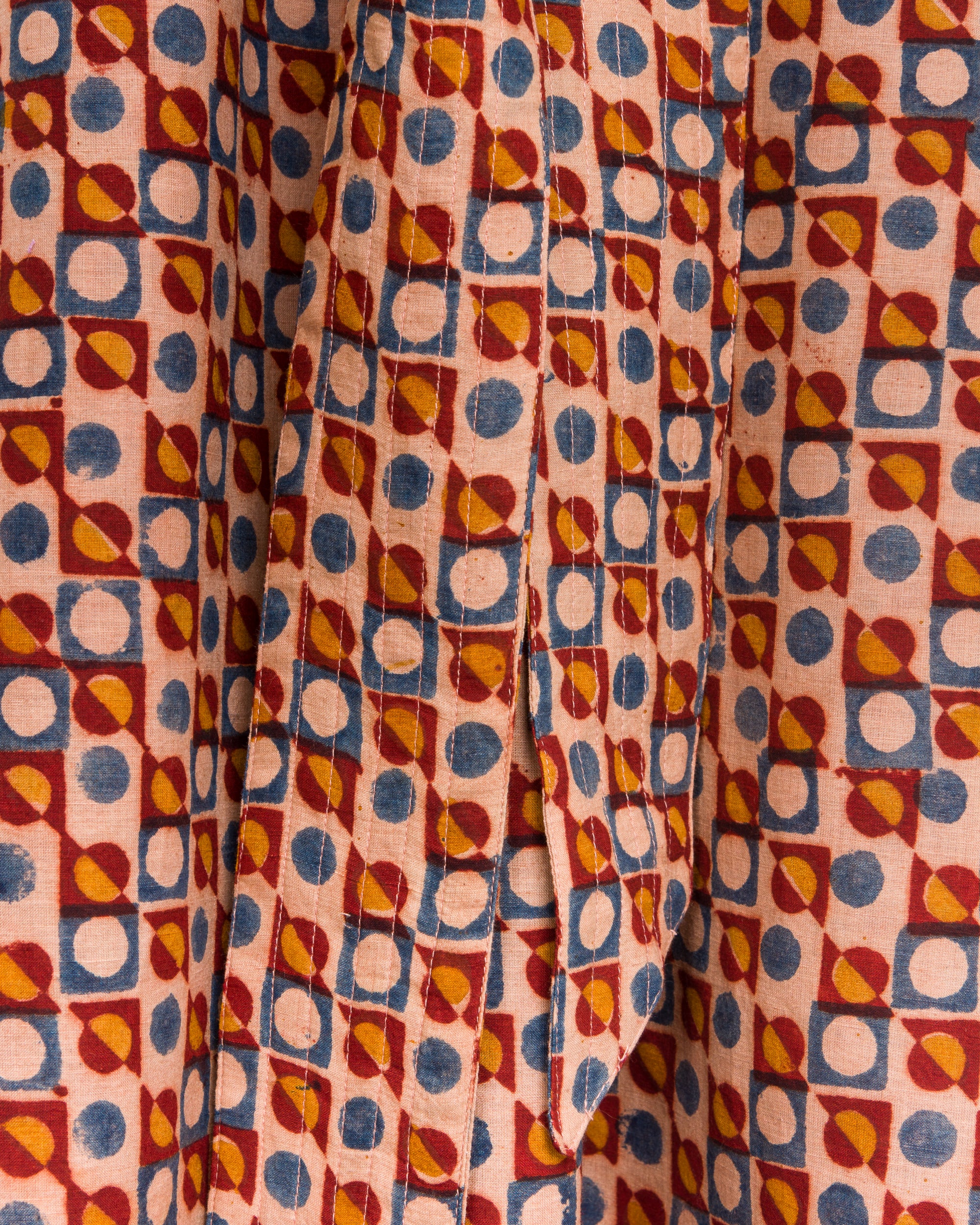 Devi Peasant Dress in Circles