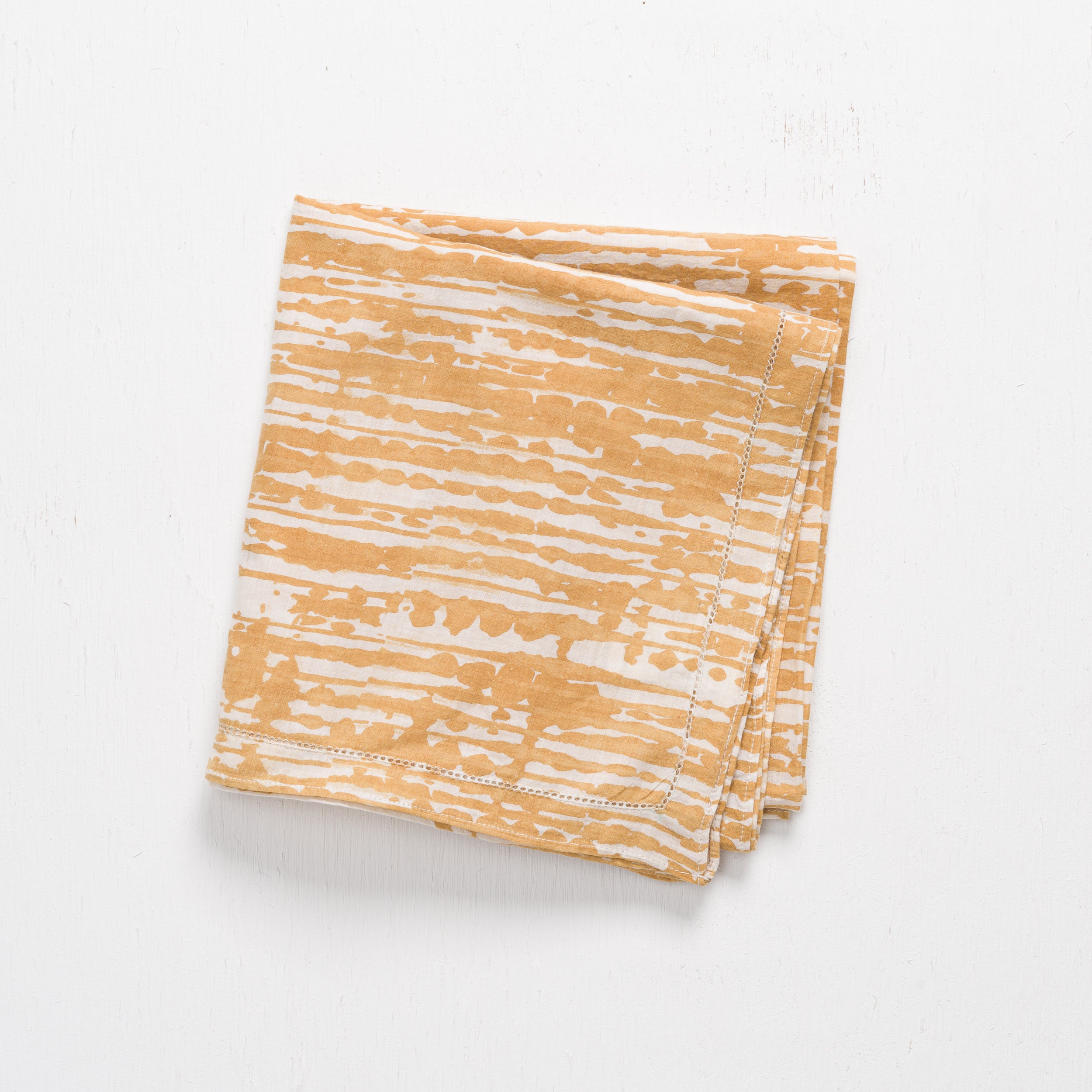 Scarf in Shibori Wheat Print