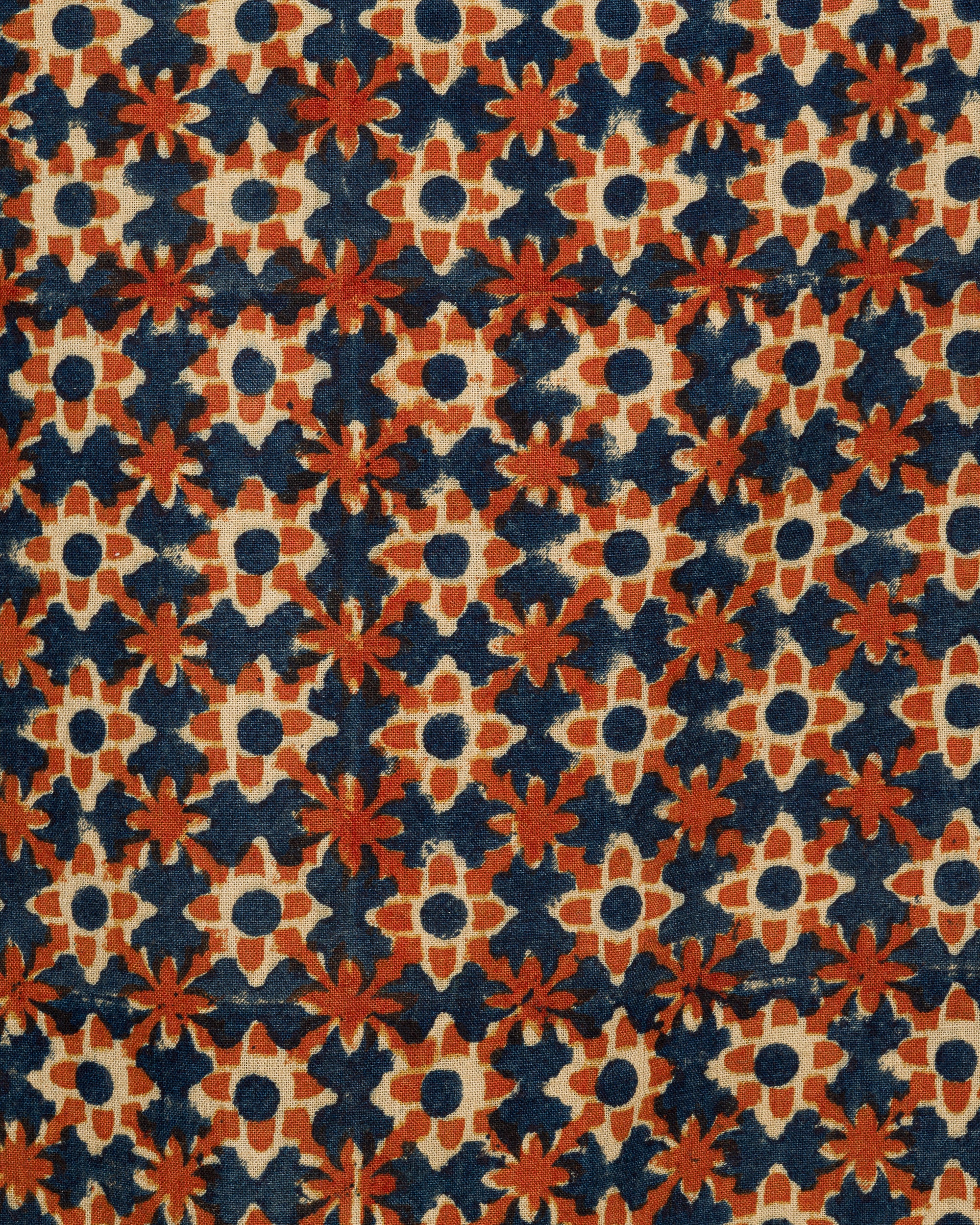 Khushi Camp Shirt in Rust Floral Block