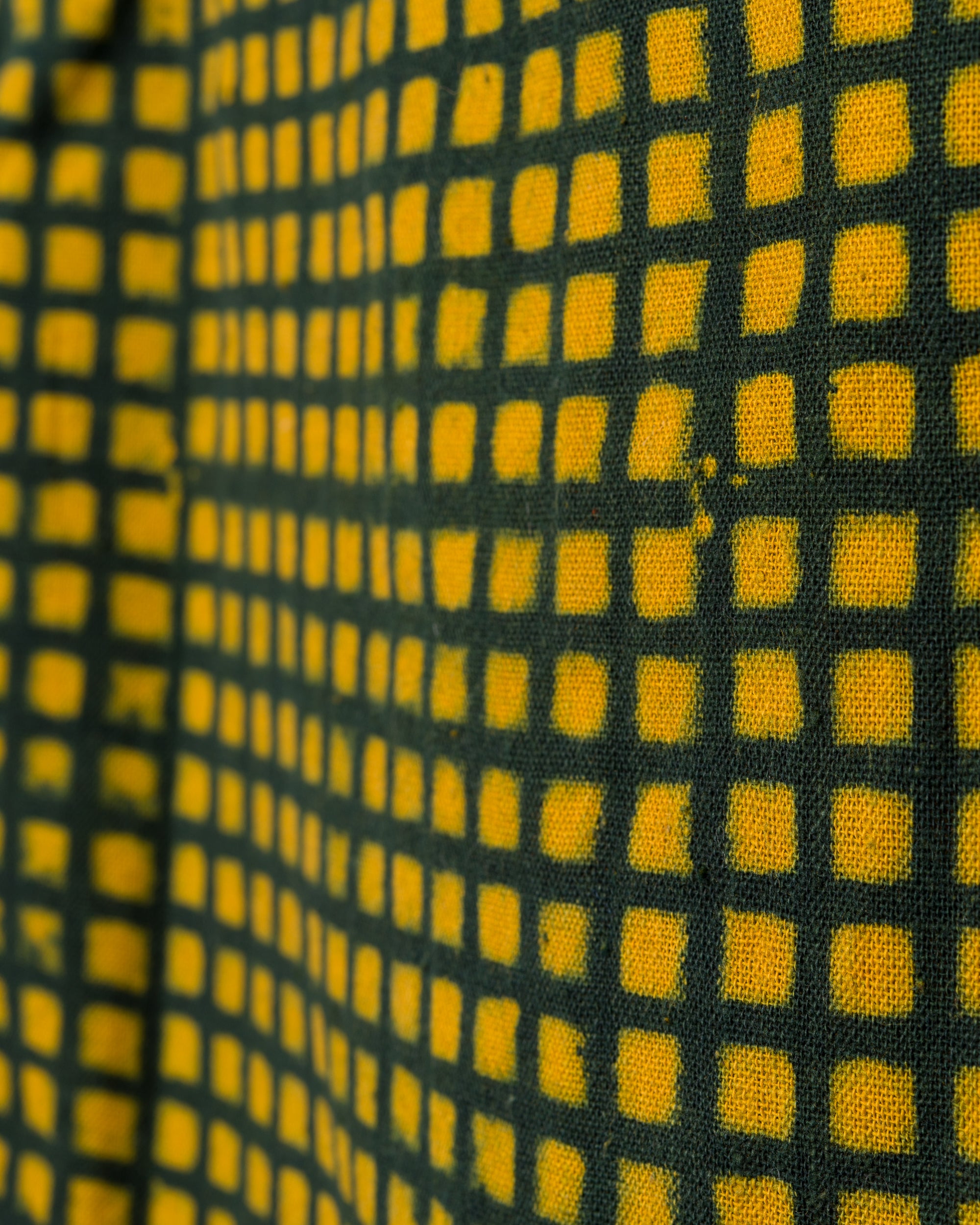 Khushi Camp Shirt in Grass Grid Block