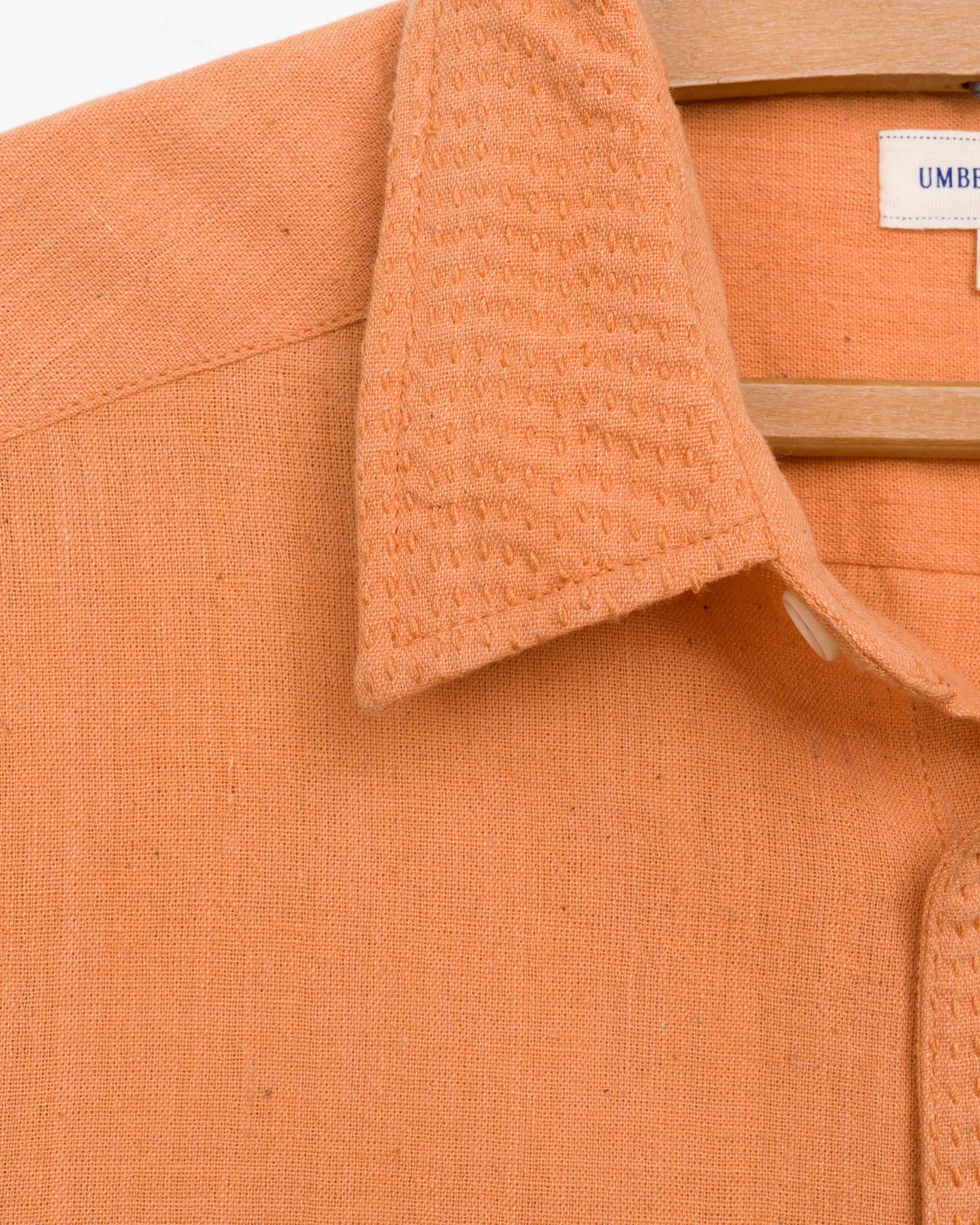 S/S Kabir Standard Shirt in Persimmon