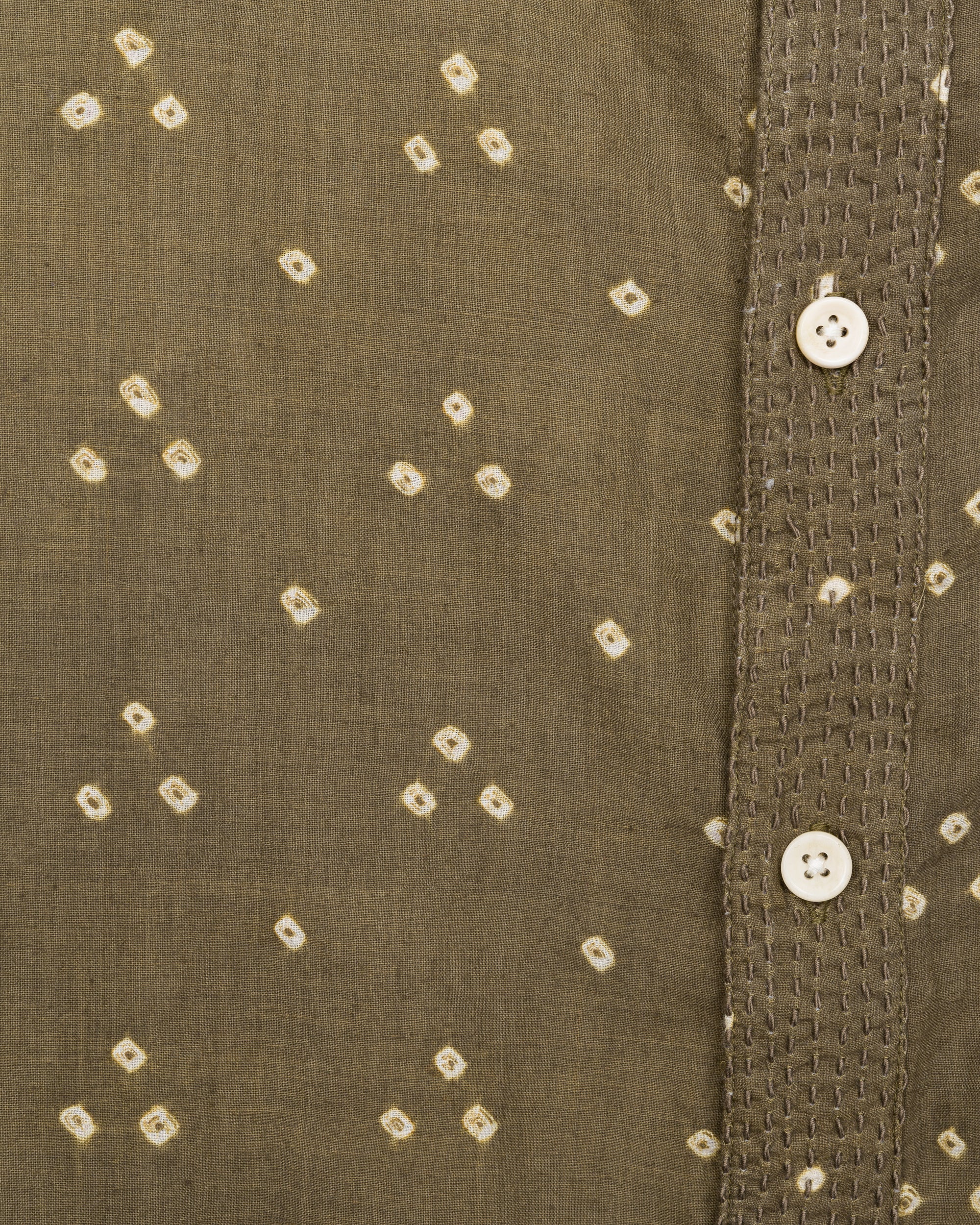Kabir Shirt in Sage Dot Bandhani