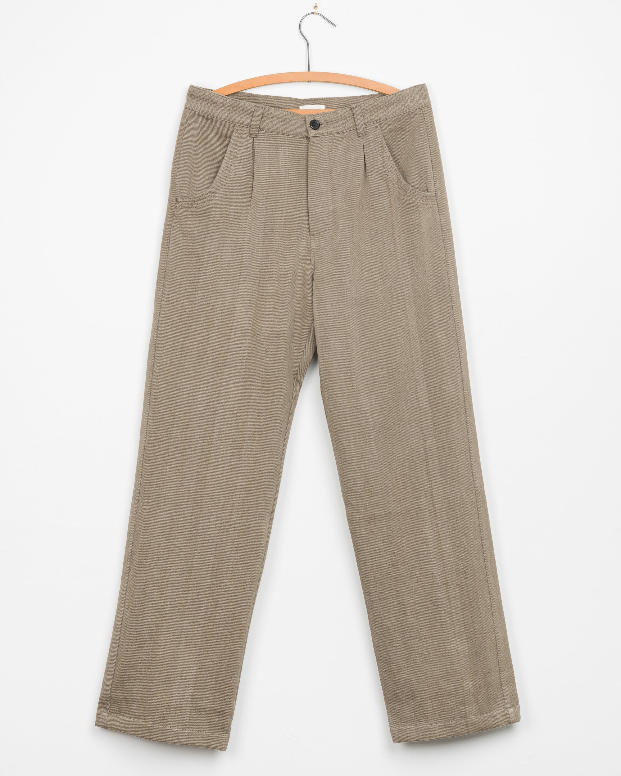 Veda Pant in Cement Twill