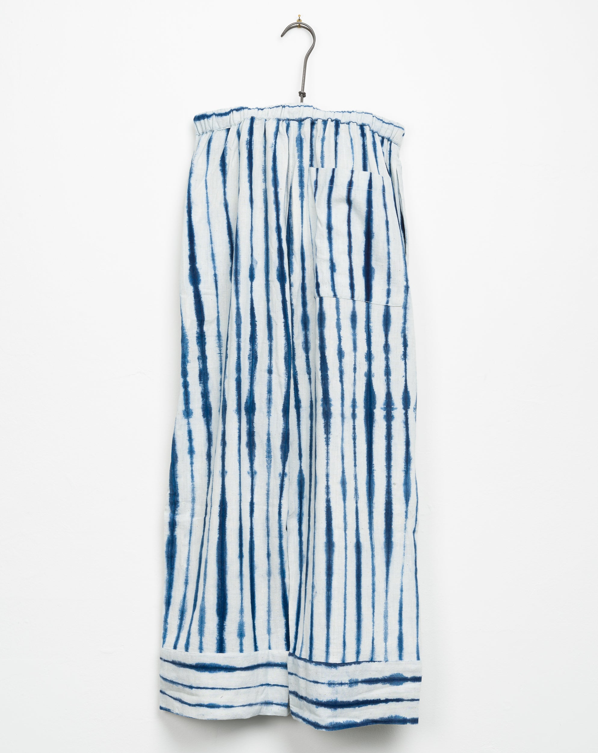 Garima Pant in Natural Stripe Shibori