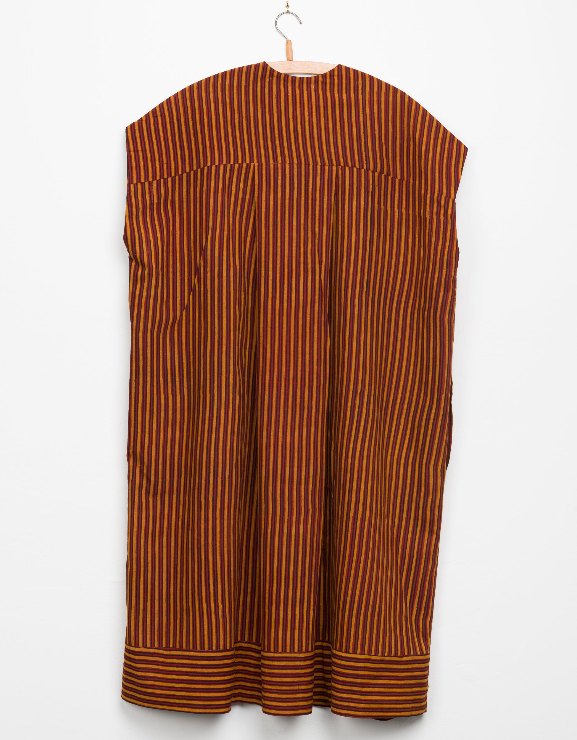 Urmi Dress in Pomegranate Stripe Block
