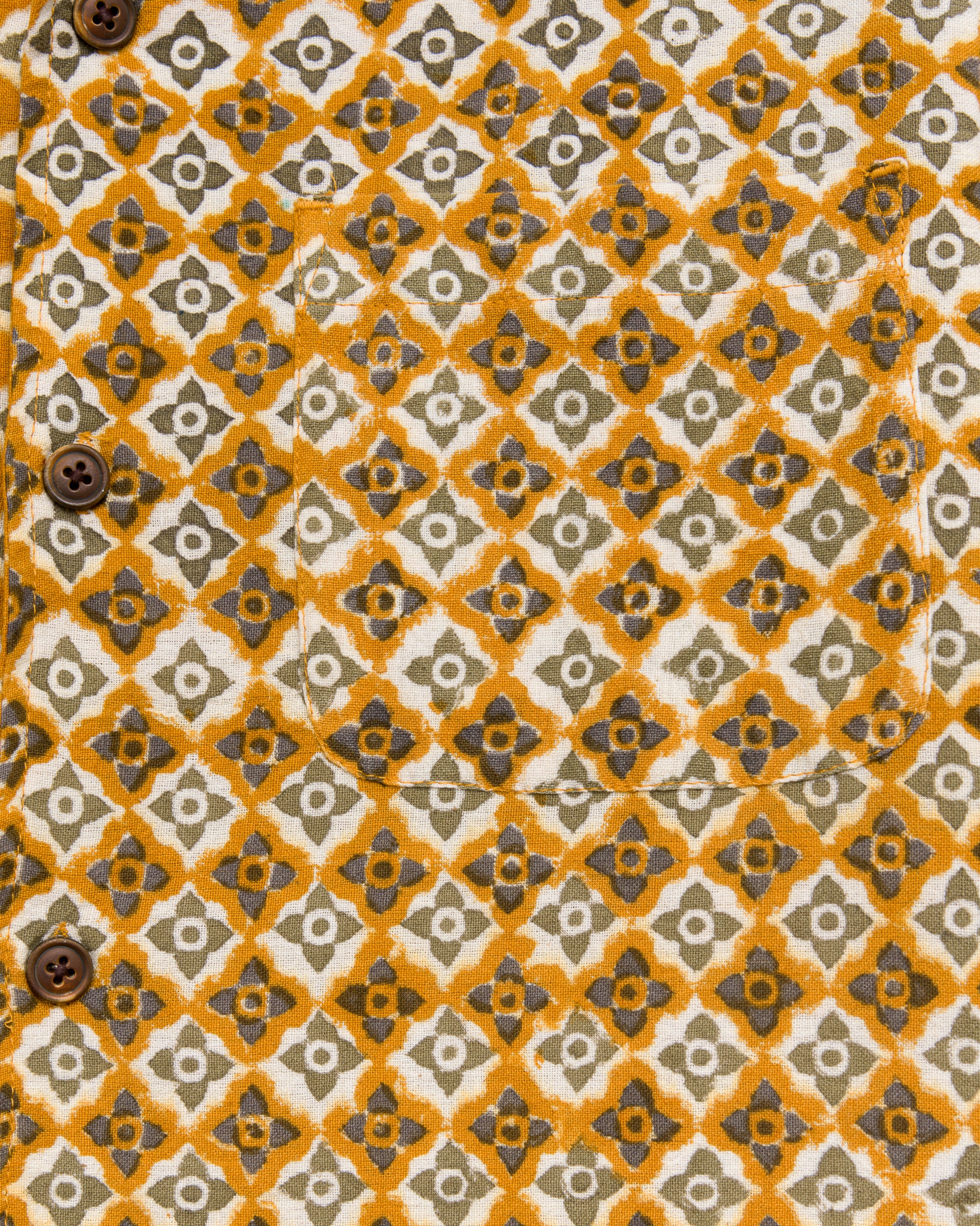 Khushi Camp Shirt in Engineered Umber