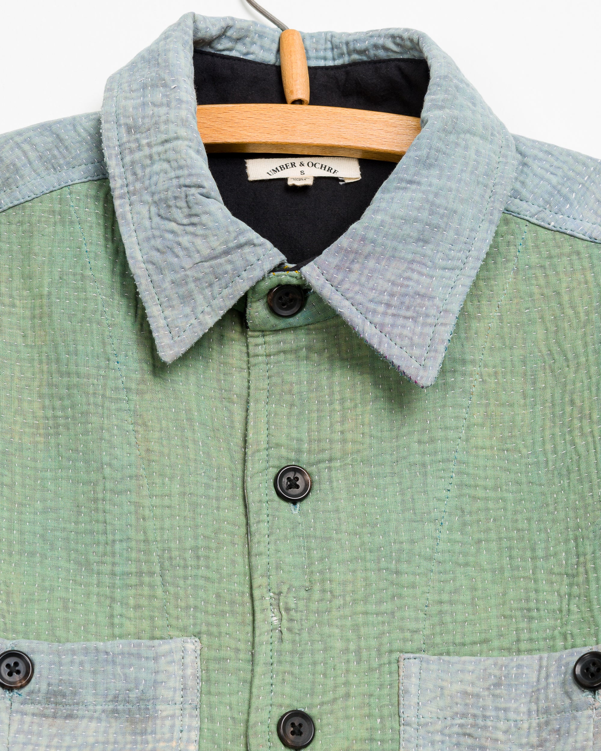 Vivek Overshirt in Quilted Kantha - S