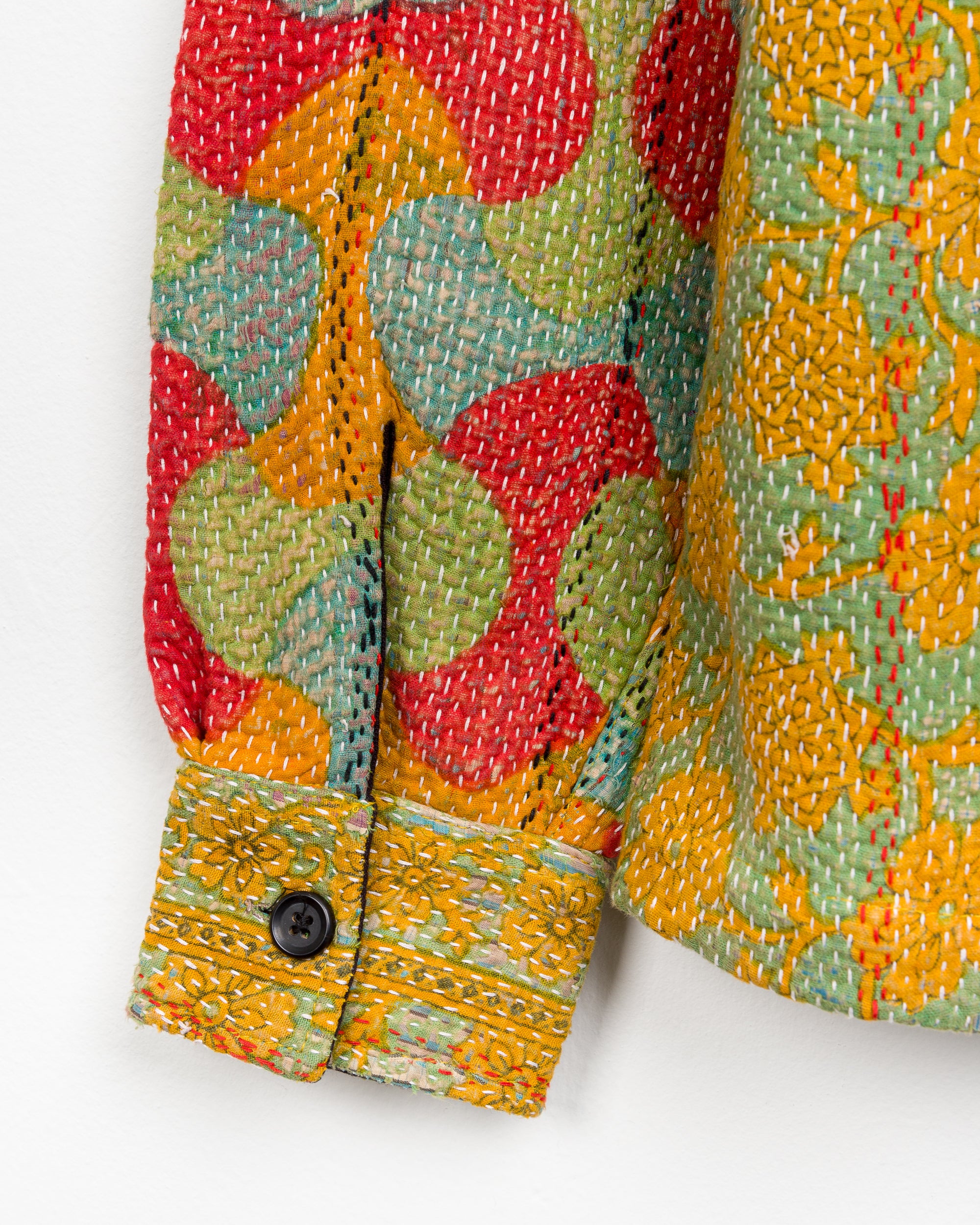 Vivek Overshirt in Quilted Kantha - XS