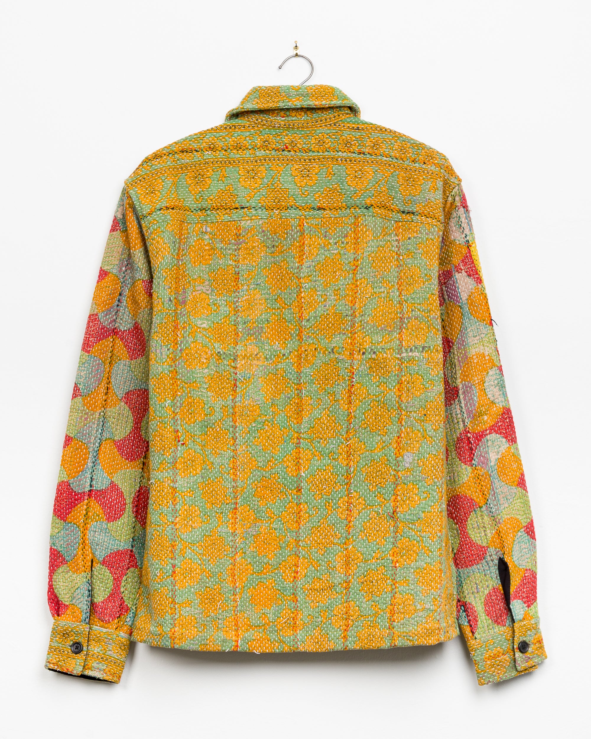 Vivek Overshirt in Quilted Kantha - XS