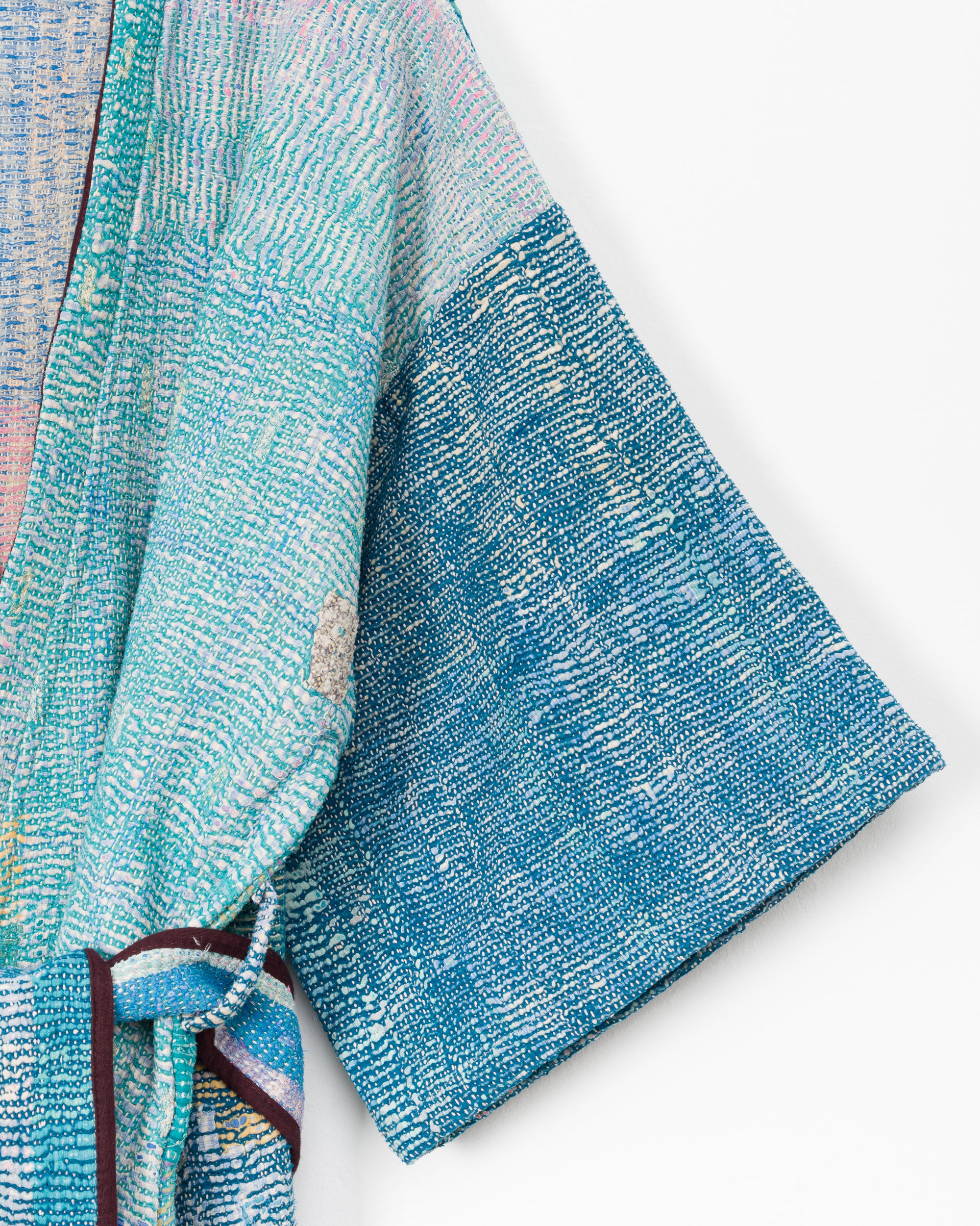 Taran Robe in Quilted Kantha - M/L
