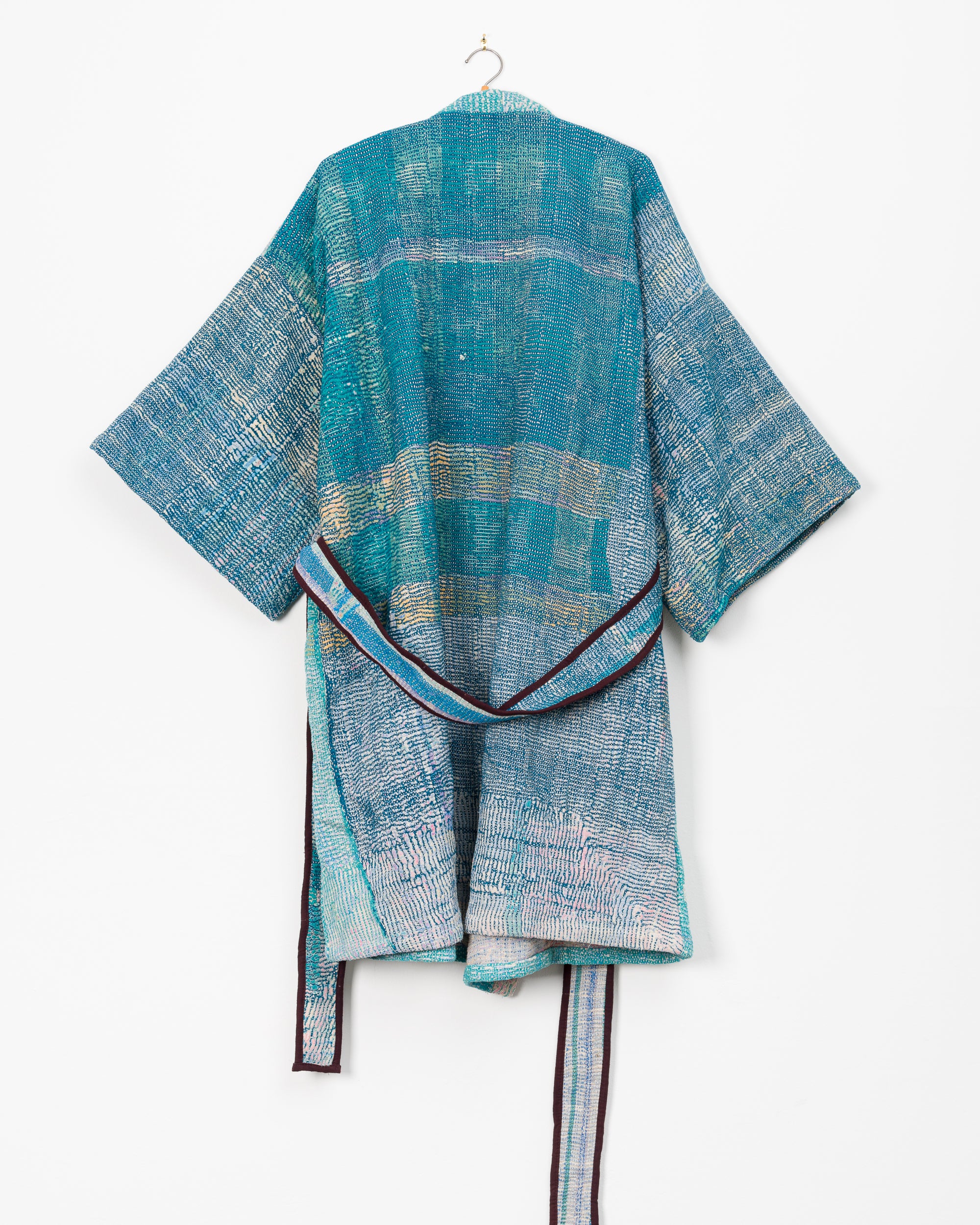 Taran Robe in Quilted Kantha - M/L
