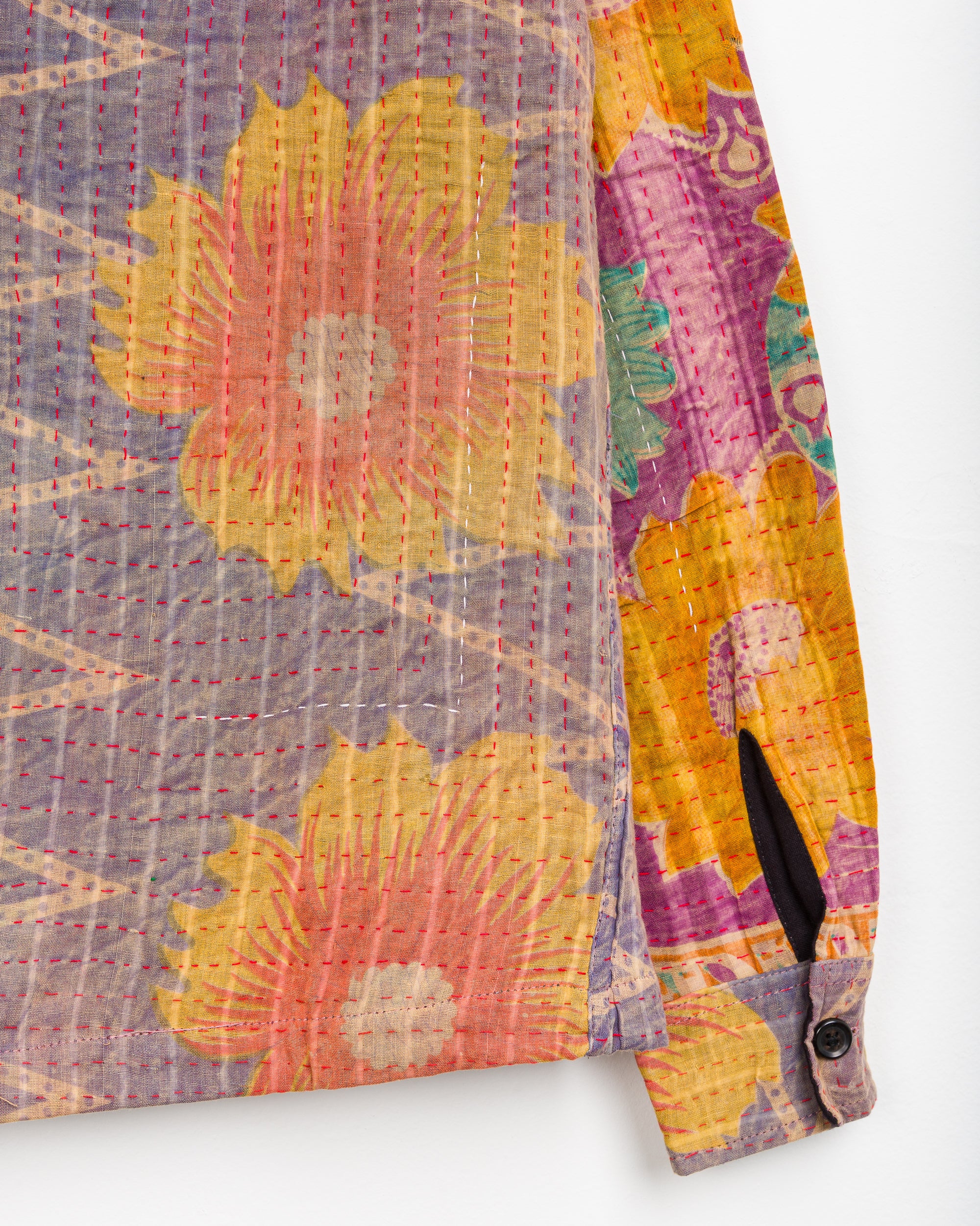 Vivek Overshirt in Quilted Kantha - XS