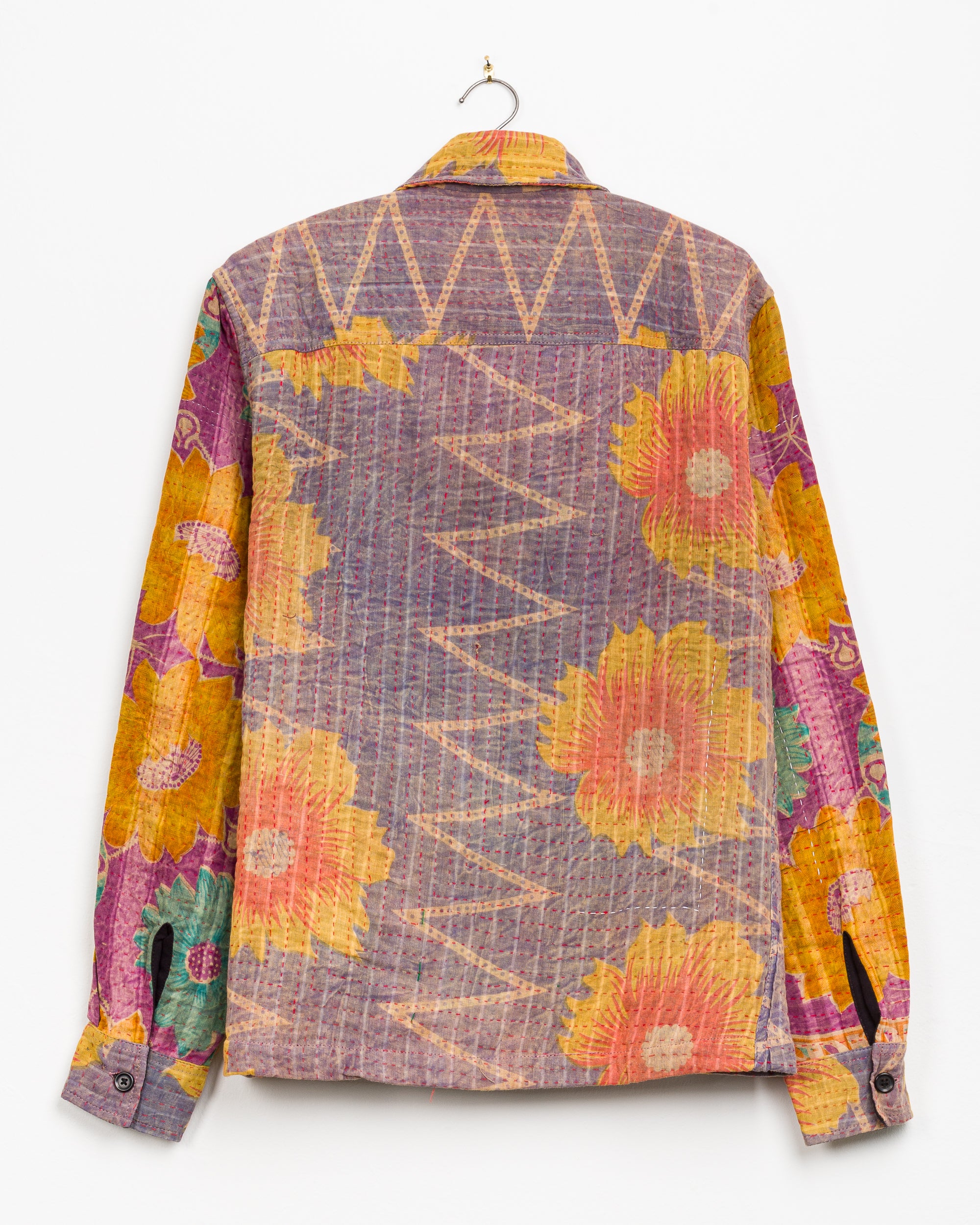 Vivek Overshirt in Quilted Kantha - XS