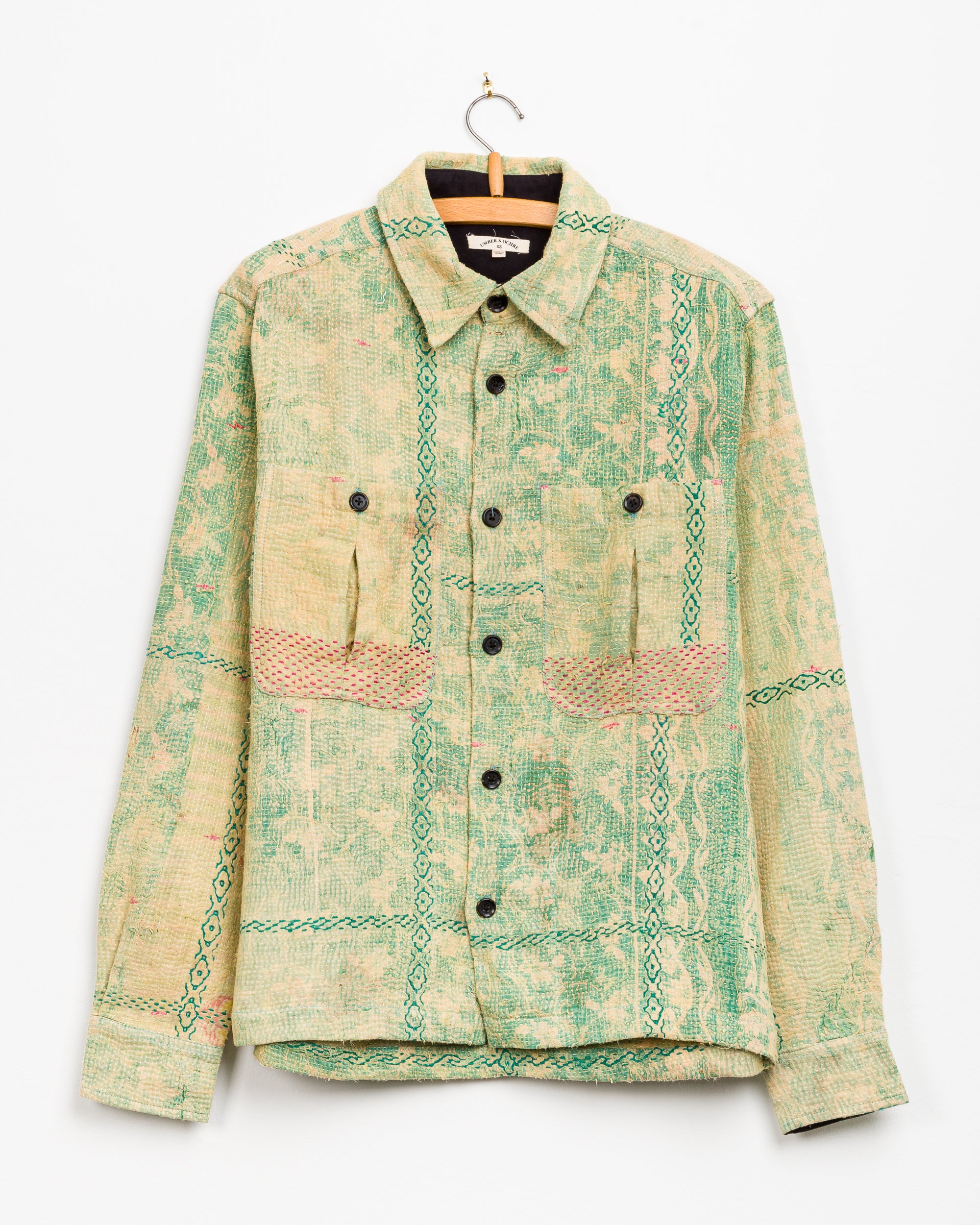 Vivek Overshirt in Quilted Kantha - XS