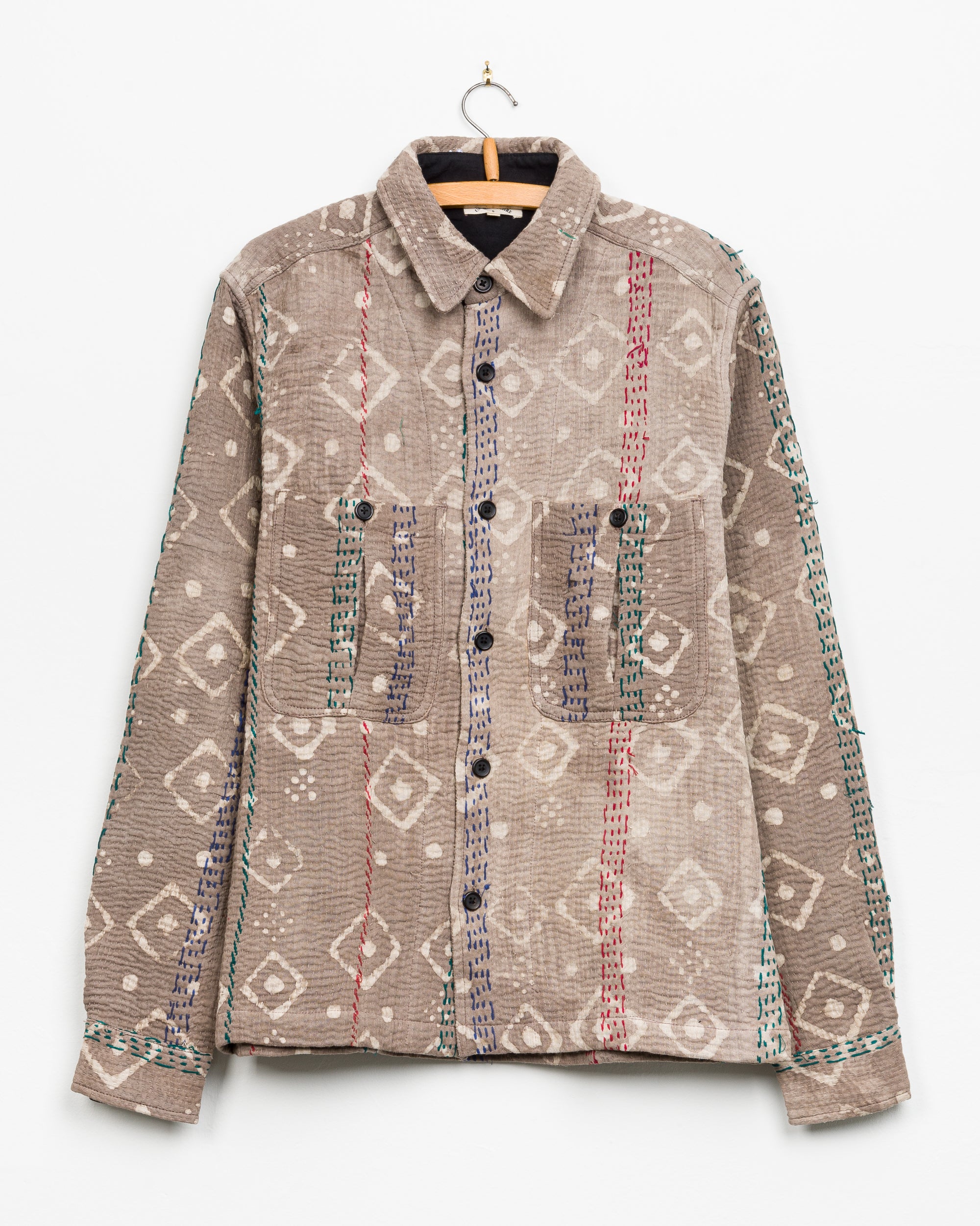 Vivek Overshirt in Quilted Kantha - S