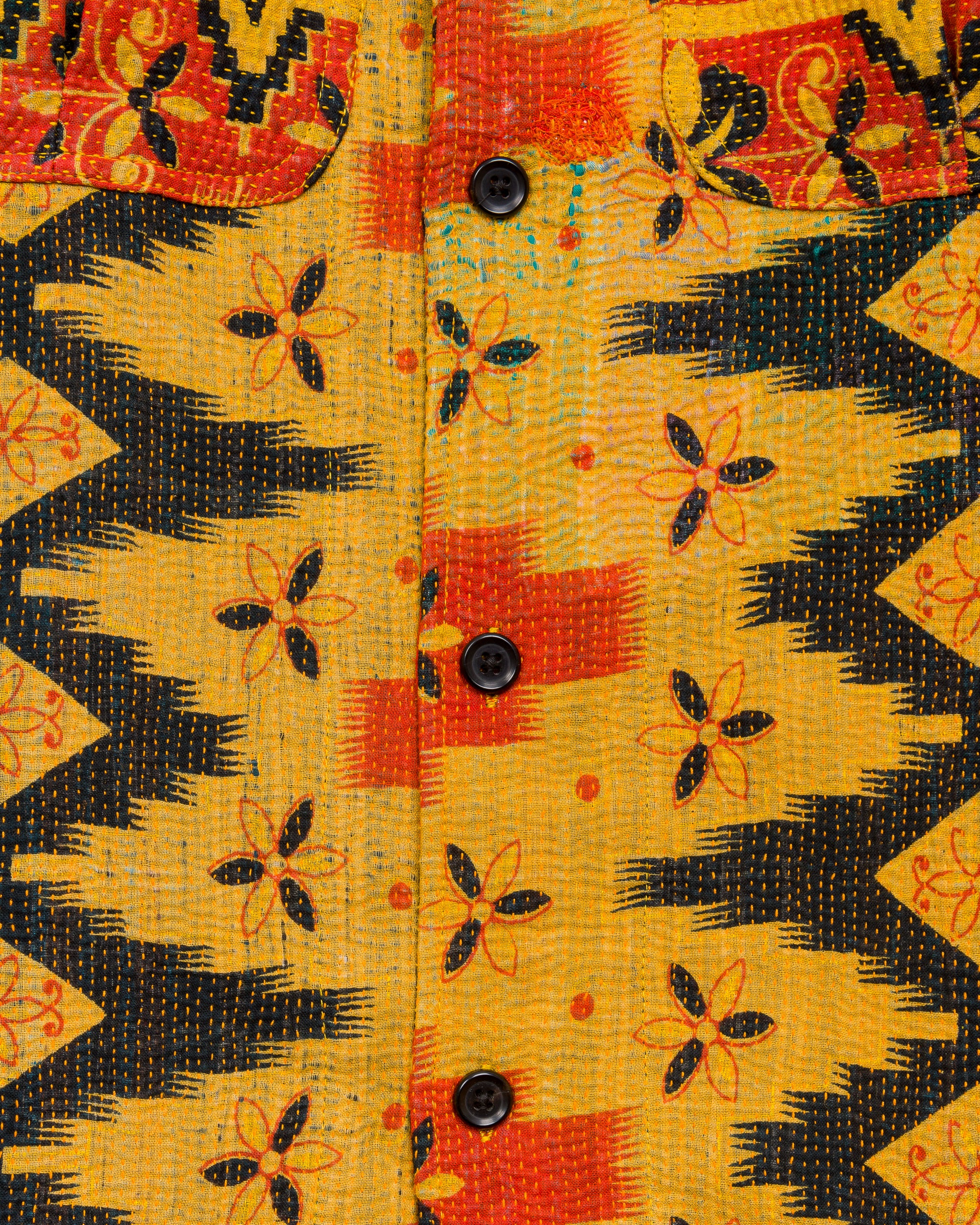 Vivek Overshirt in Quilted Kantha - XL