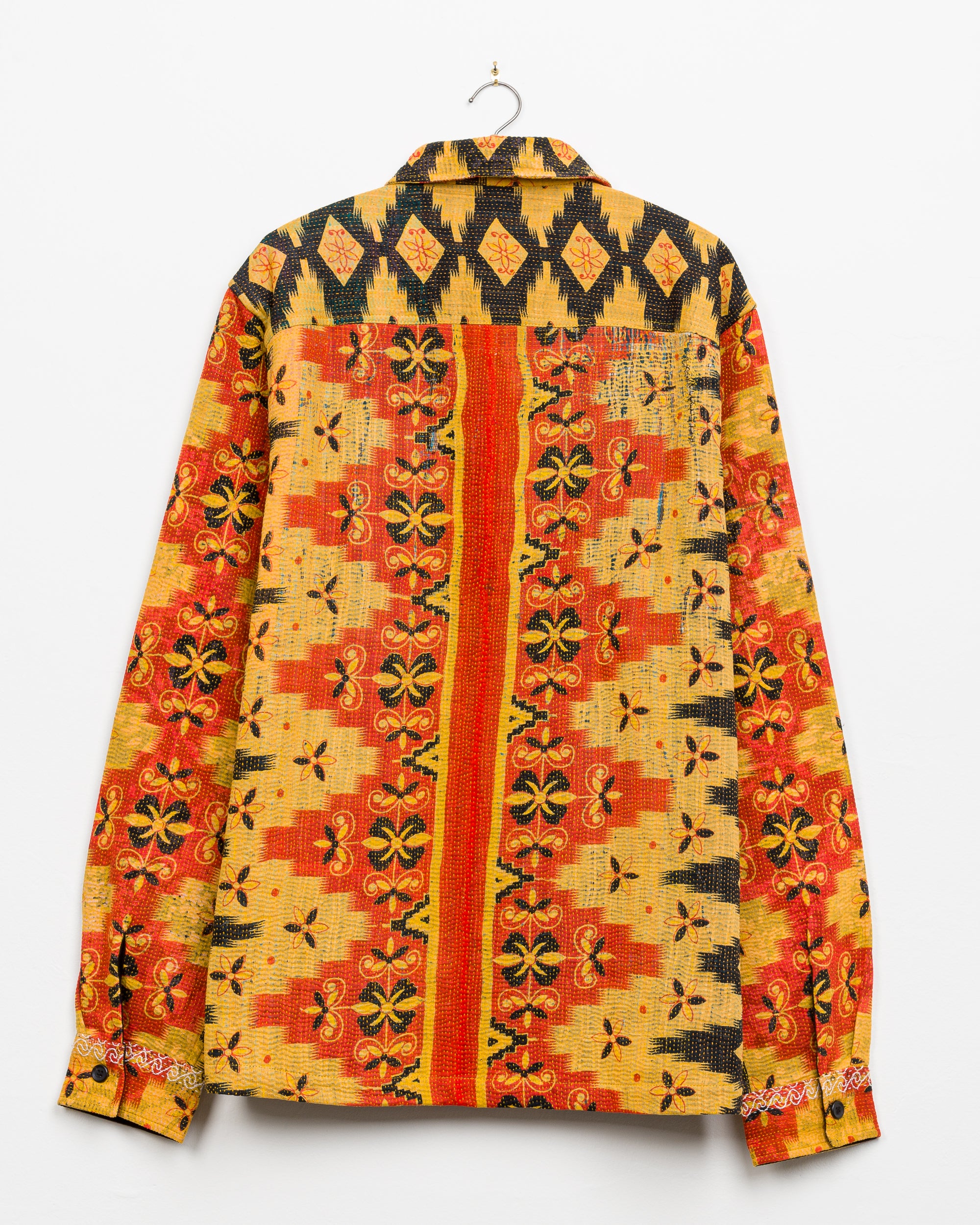 Vivek Overshirt in Quilted Kantha - XL