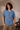 KHUSHI CAMP SHIRT - KNIT EMBROIDERY INDIGO
