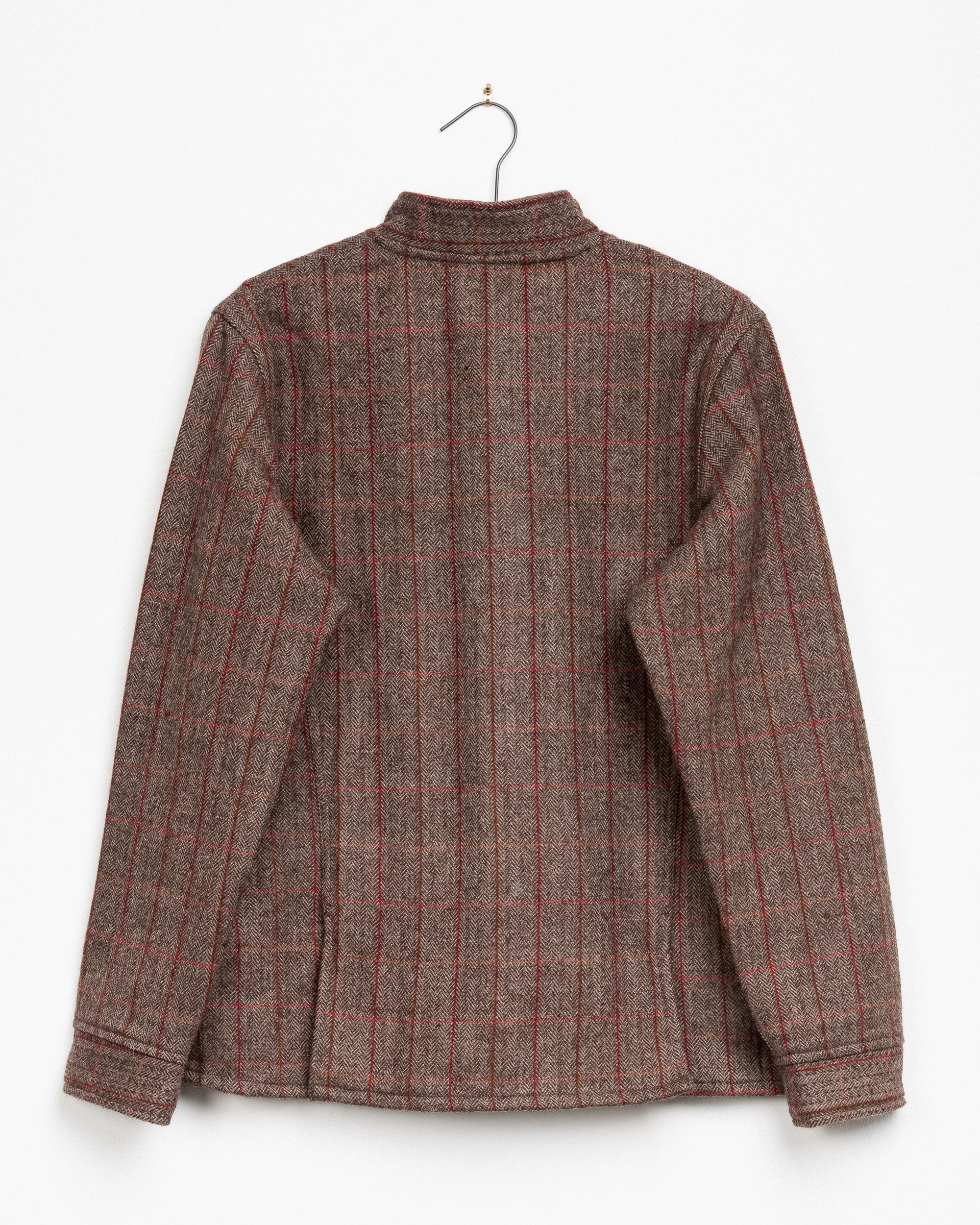 Raj Nehru Jacket in Camel Plaid