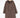Samaya Hooded Coat in Camel Plaid