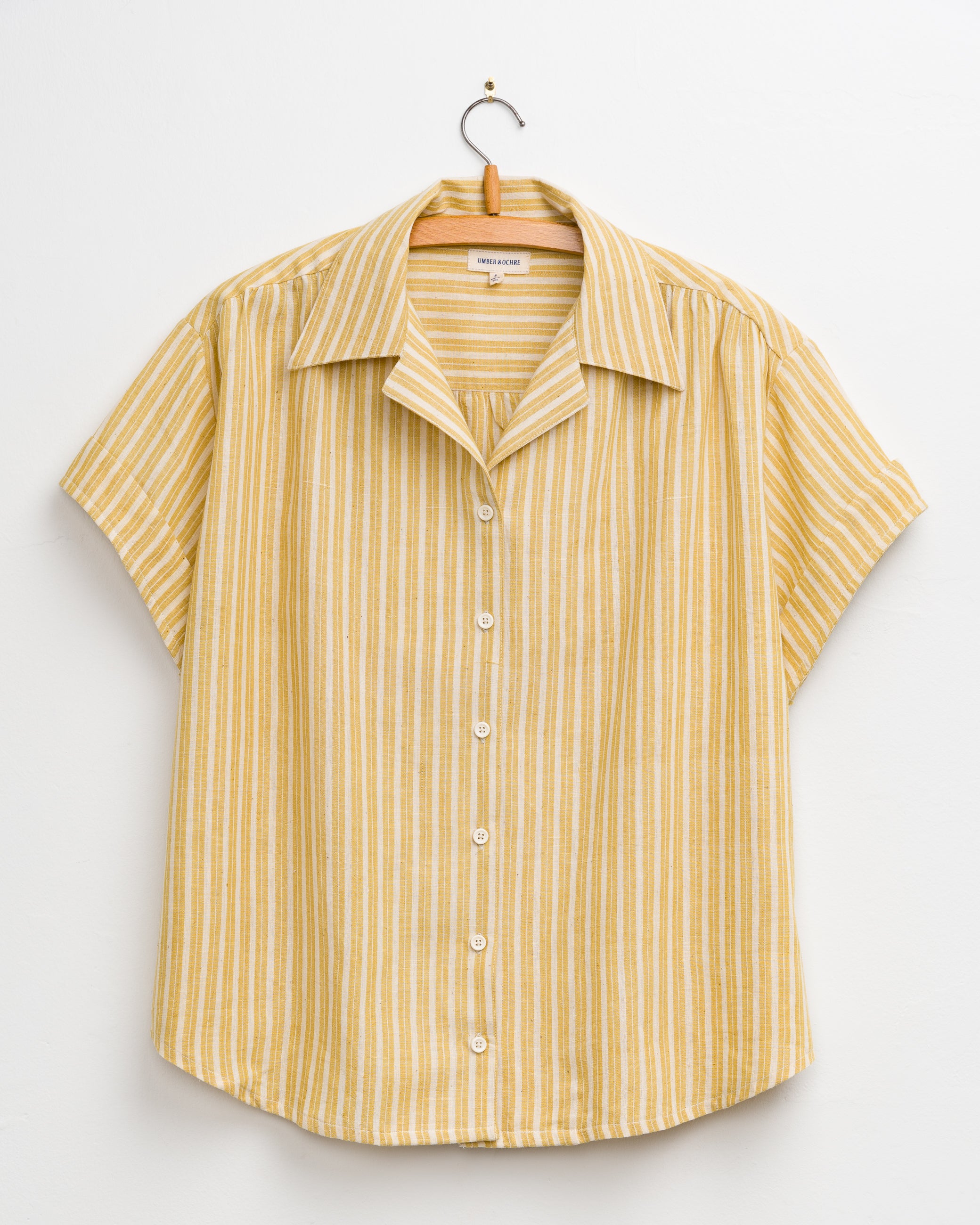 Meera Top in Yellow Stripes