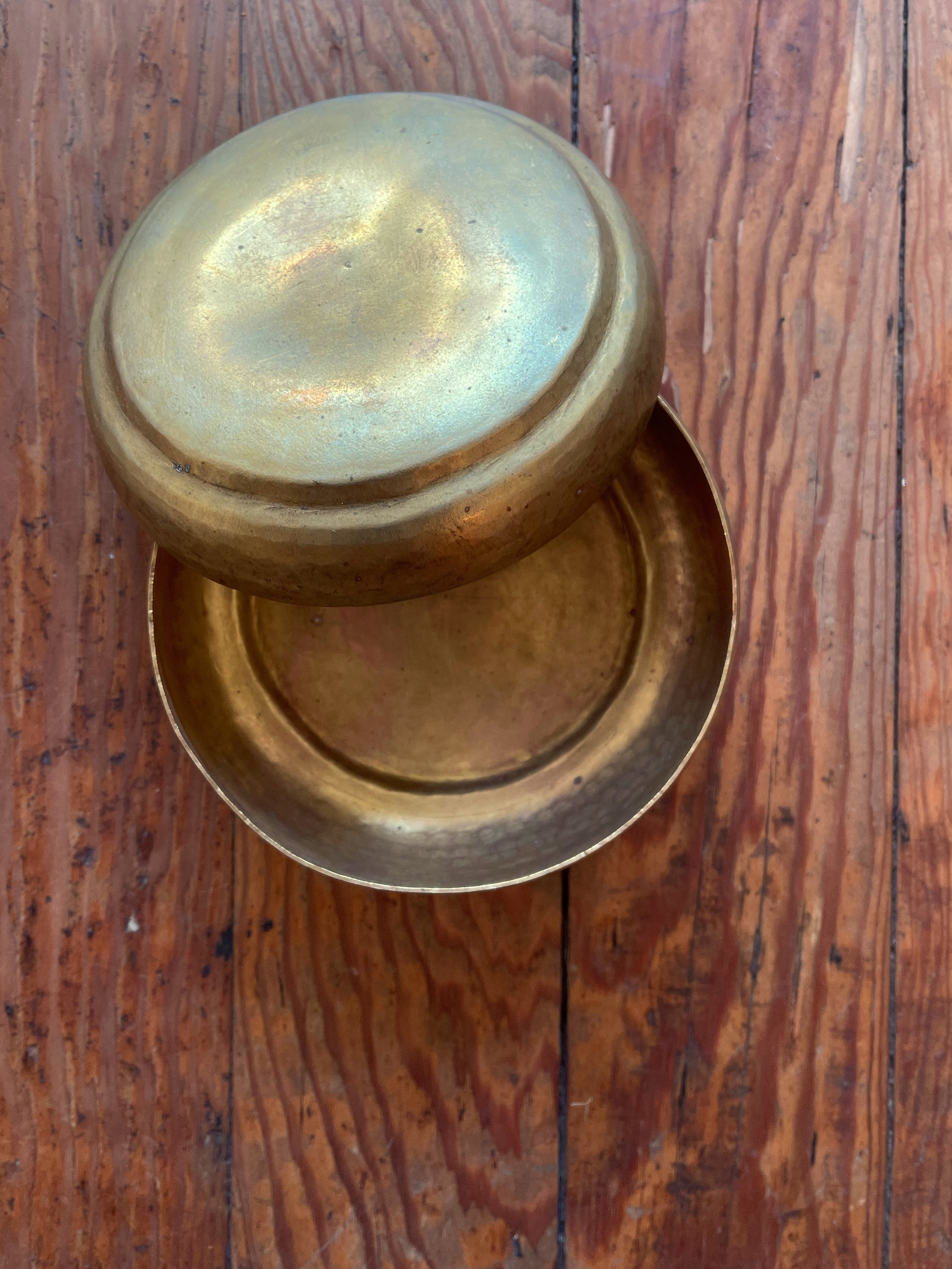 Round Brass Box