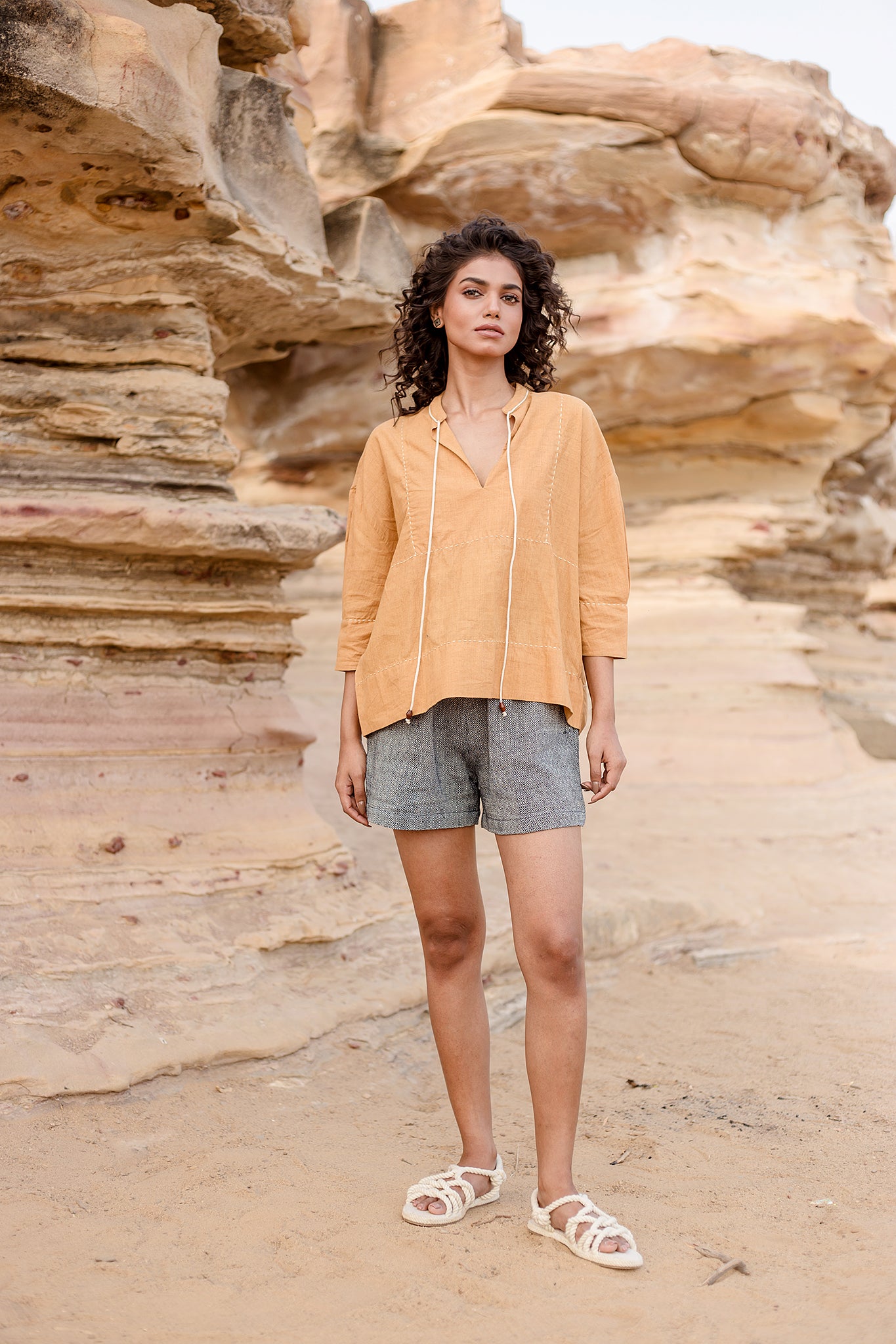 Hema Top in Mustard