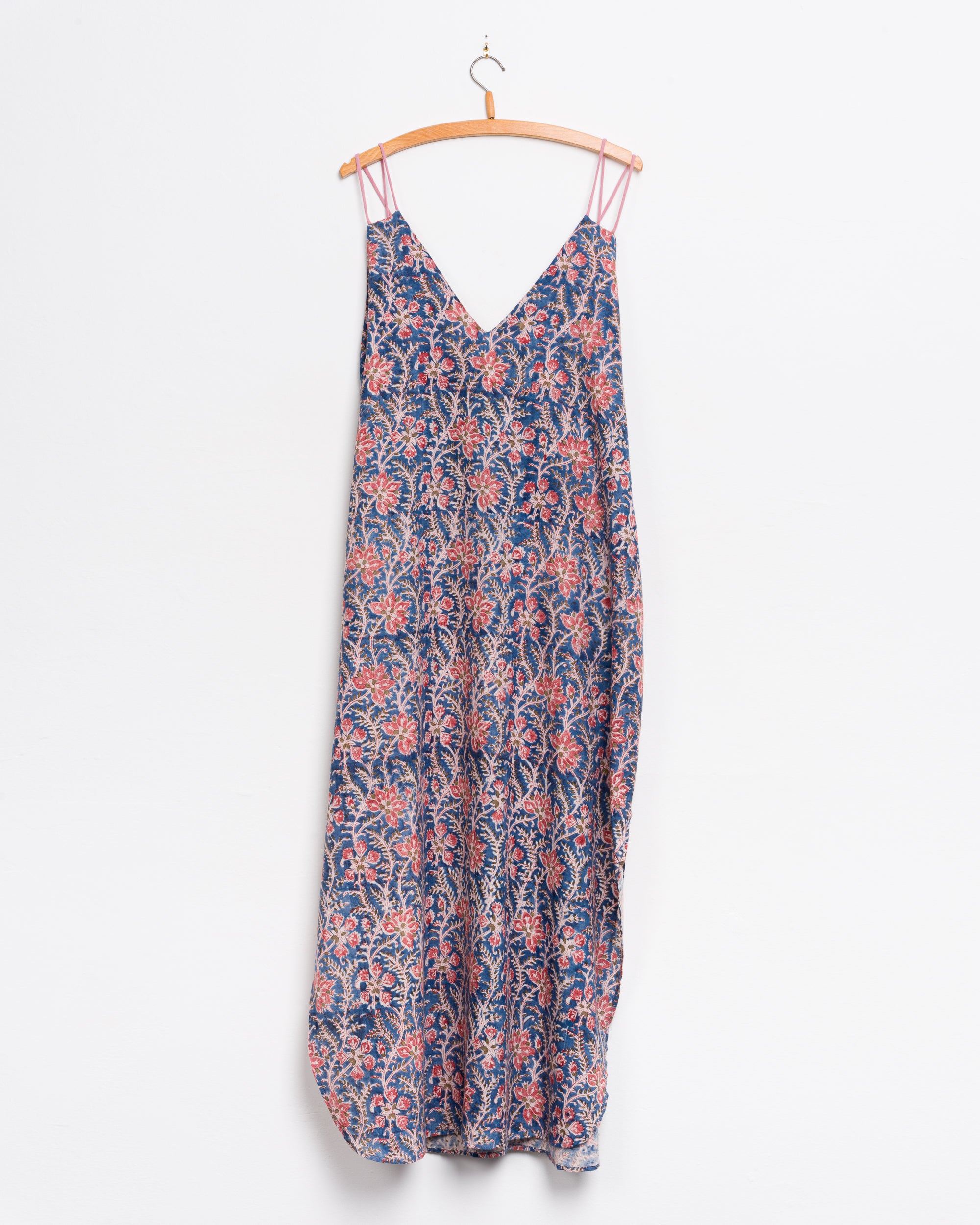 Grishma Camisole Dress in Blue Floral