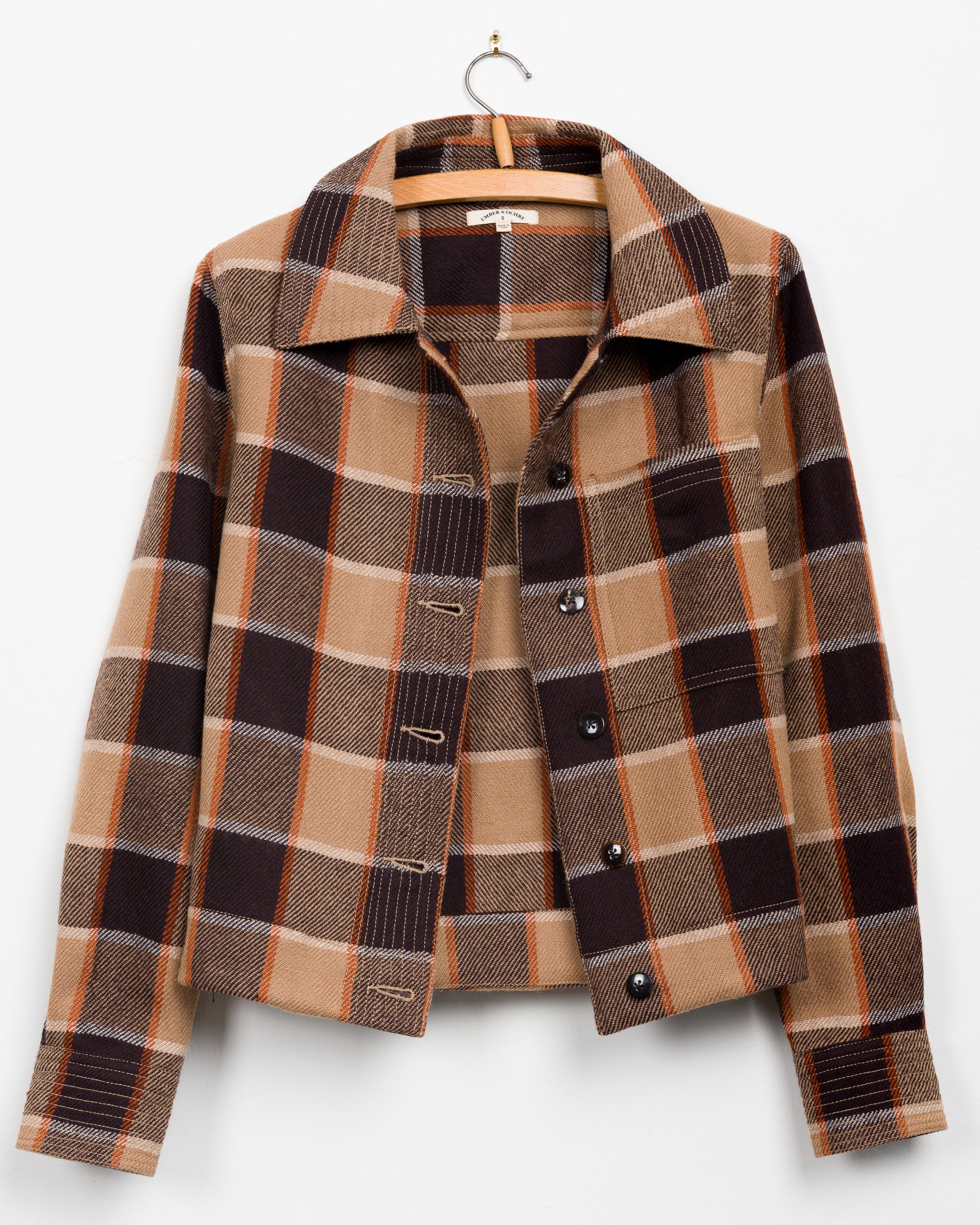 Padma Jacket in Wool Plaid