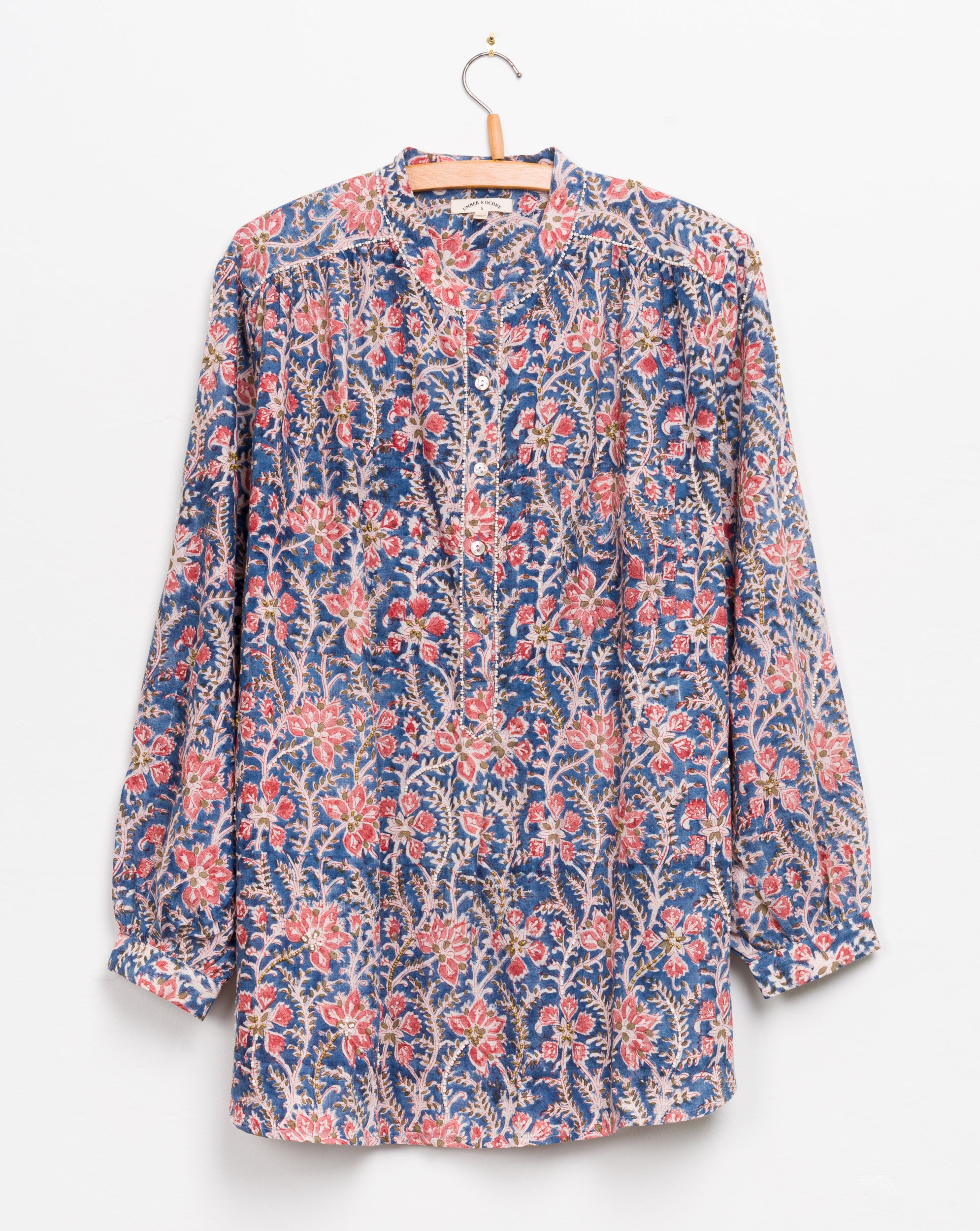 Aanya Tunic in Blue Floral