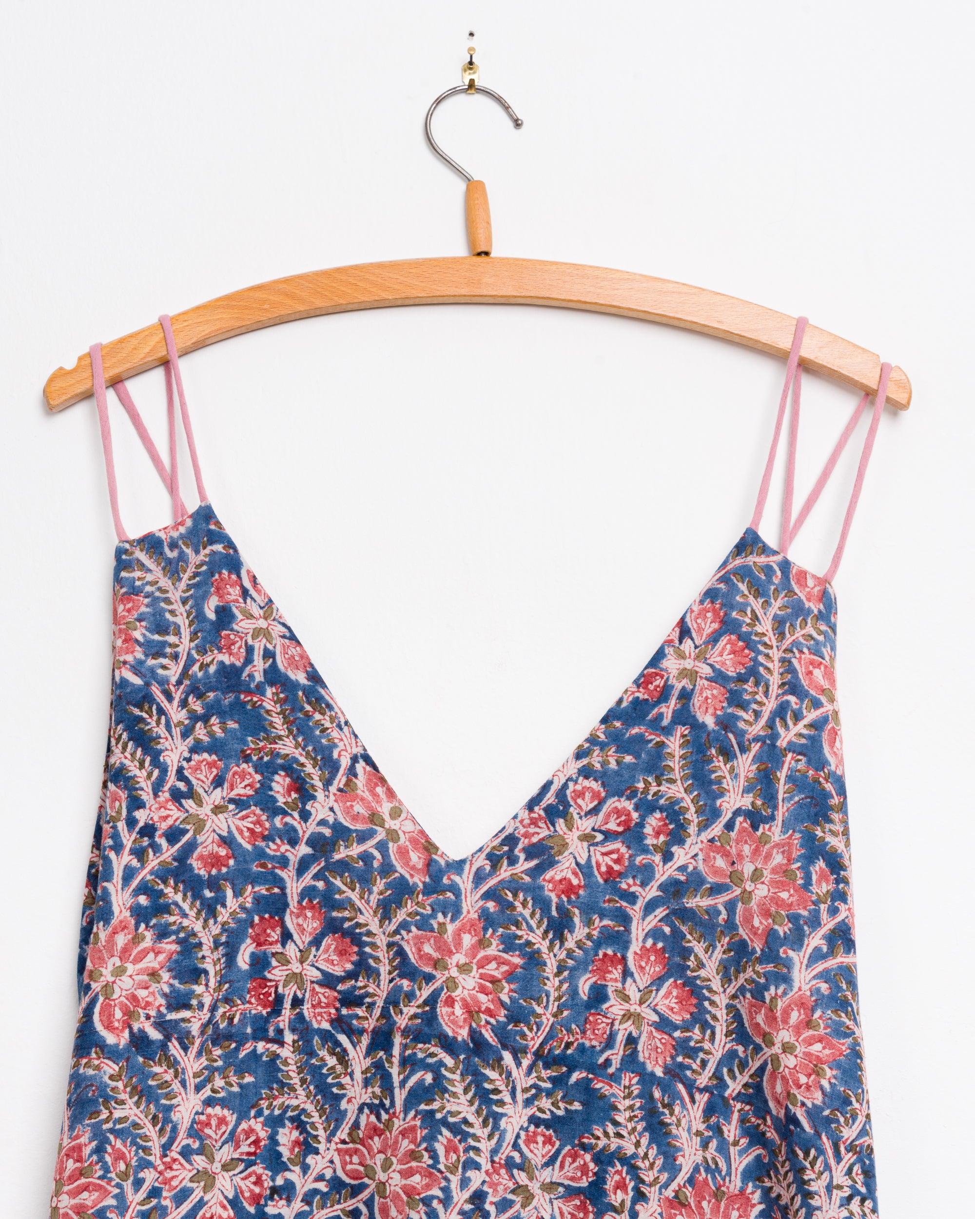 Grishma Camisole Dress in Blue Floral