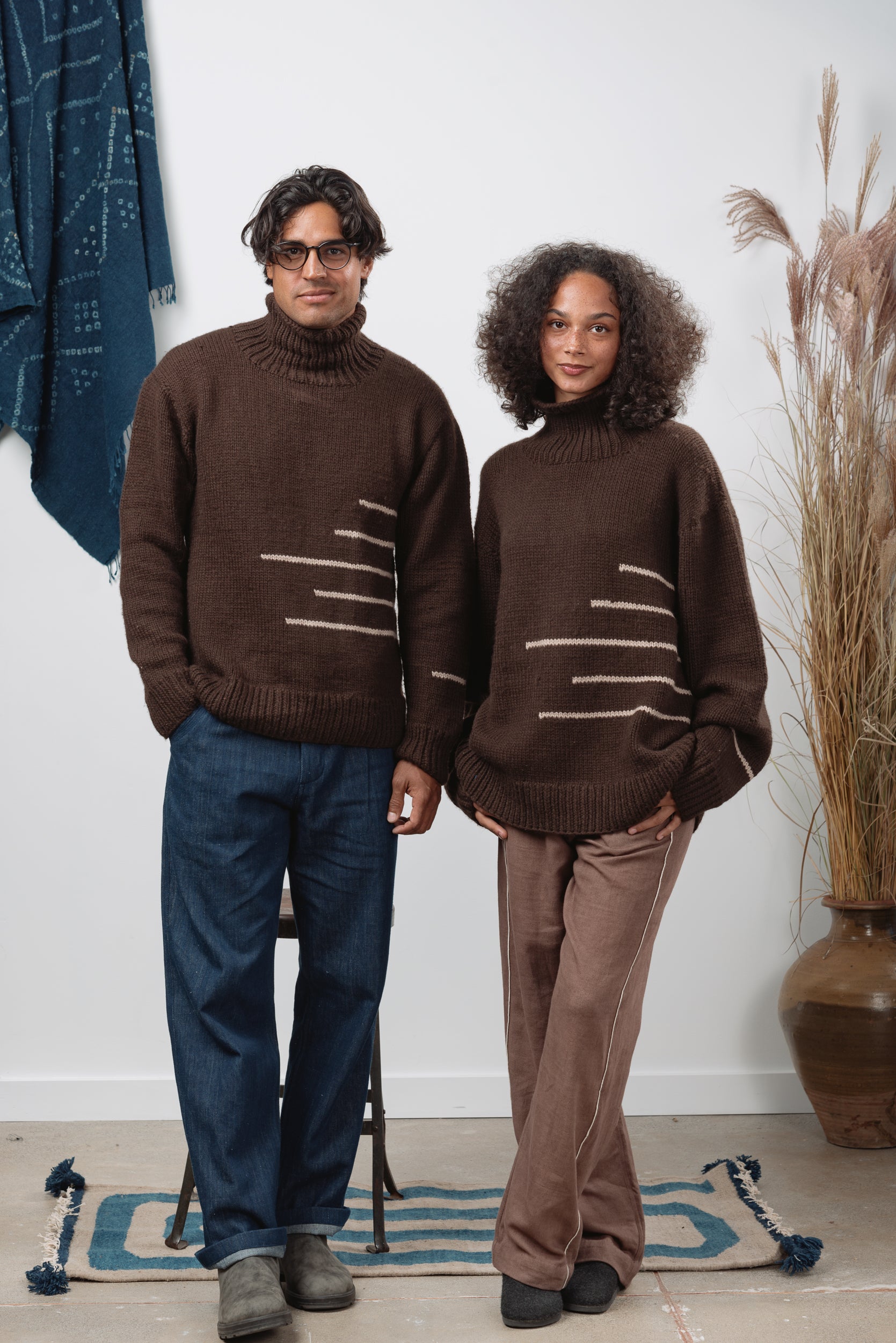 Rahi Sweater in Chocolate Yak/Lambswool