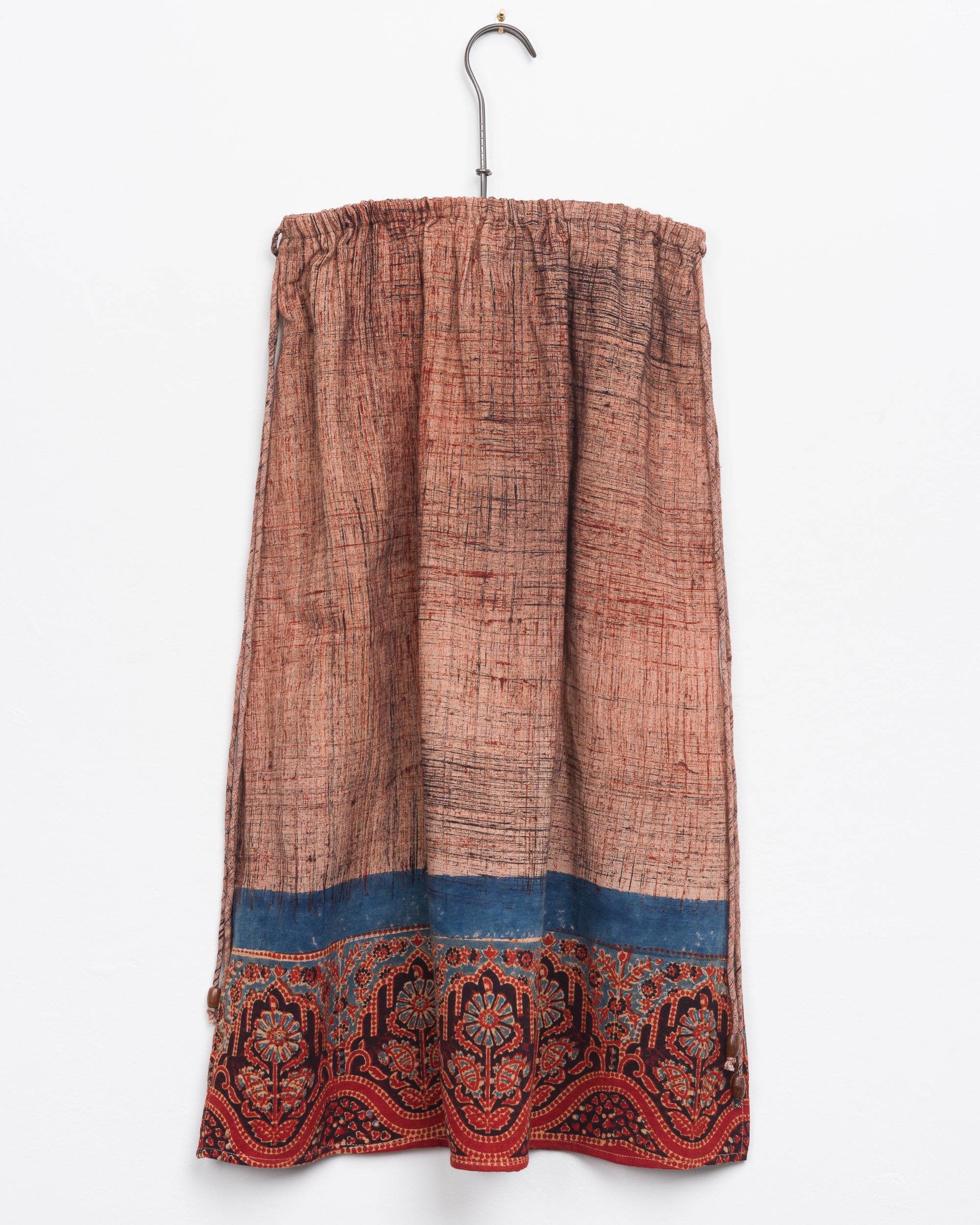 Kavya Skirt in Pomegranate Brushed Border