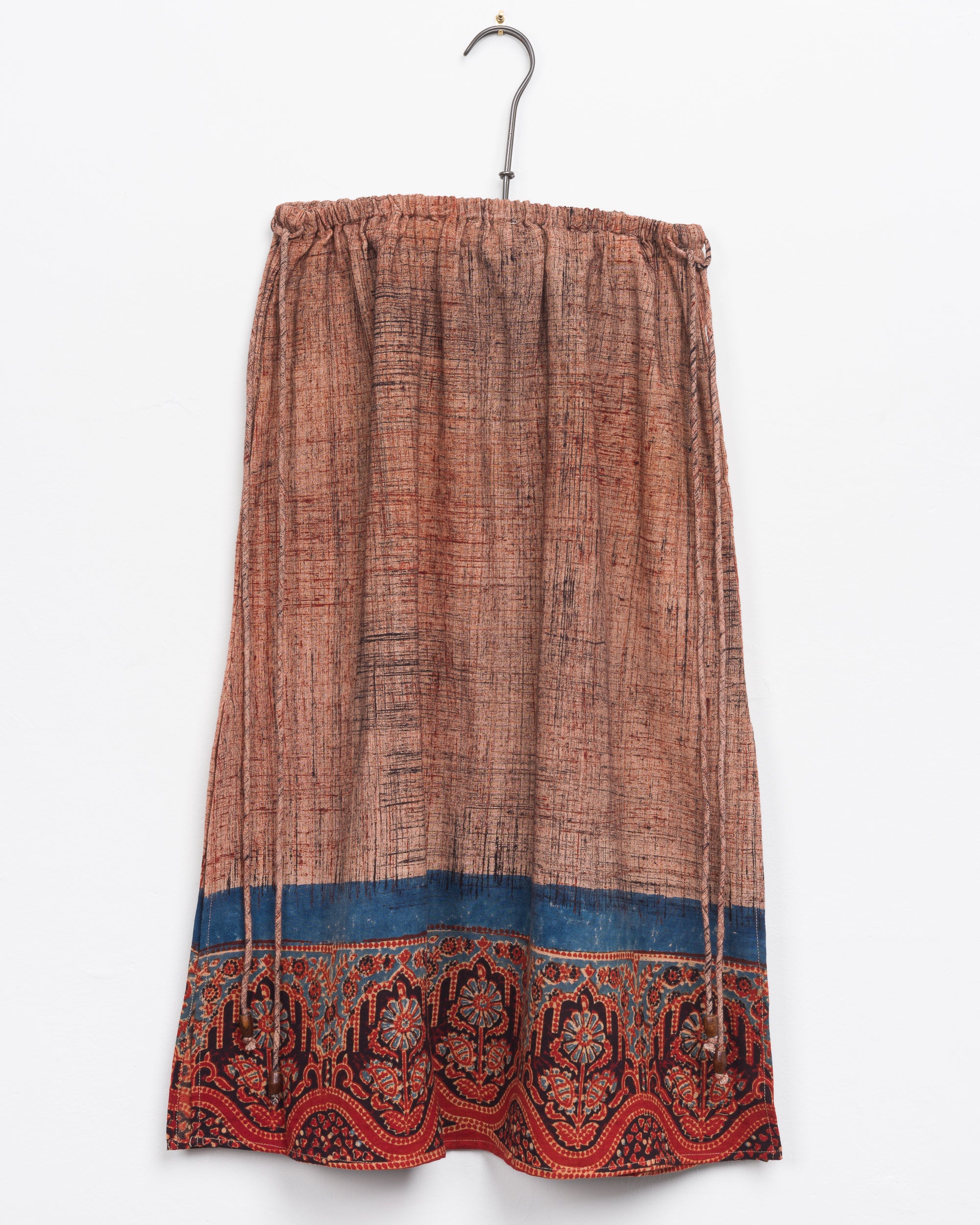 Kavya Skirt in Pomegranate Brushed Border