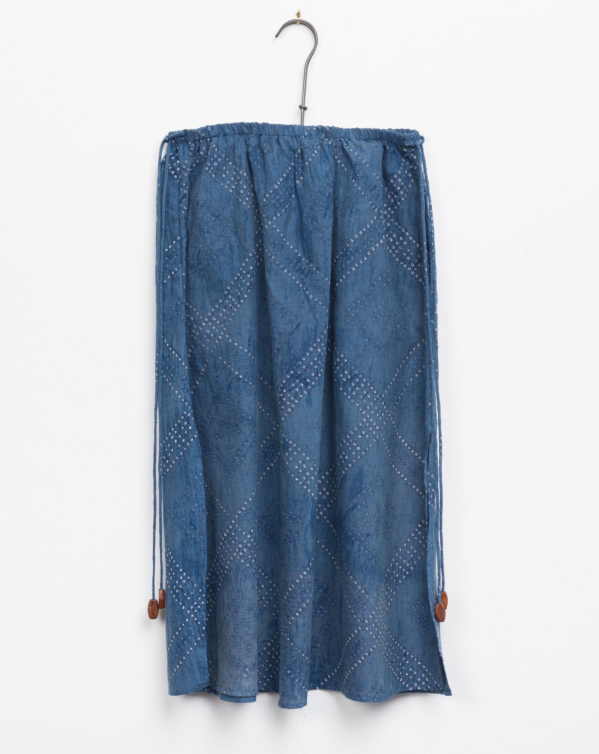 Kavya Skirt in Indigo Tile Bandhani