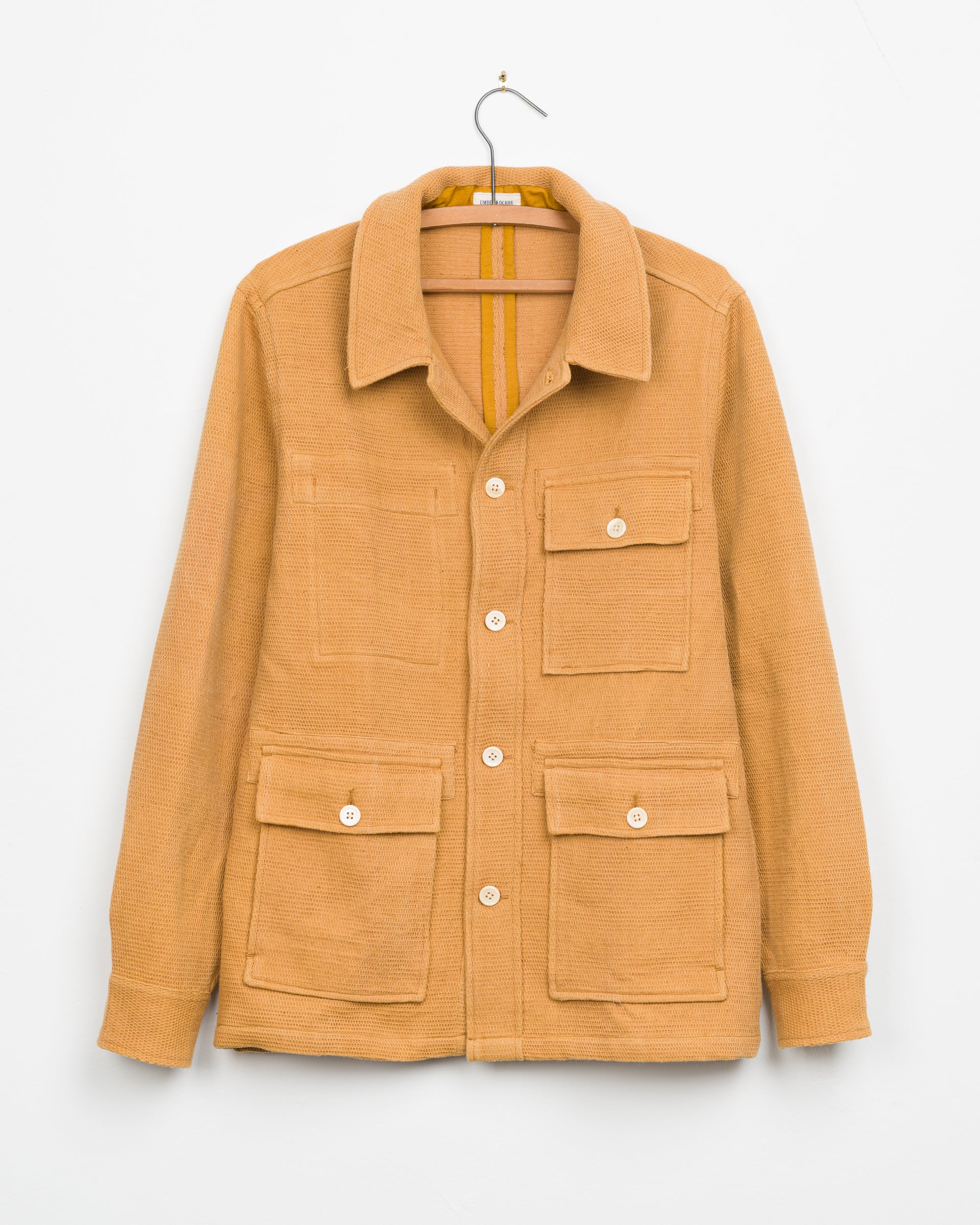 Akash Chore Coat in Mustard Honeycomb