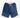 Dipak Utility Short in Indigo Stripe Shibori Border