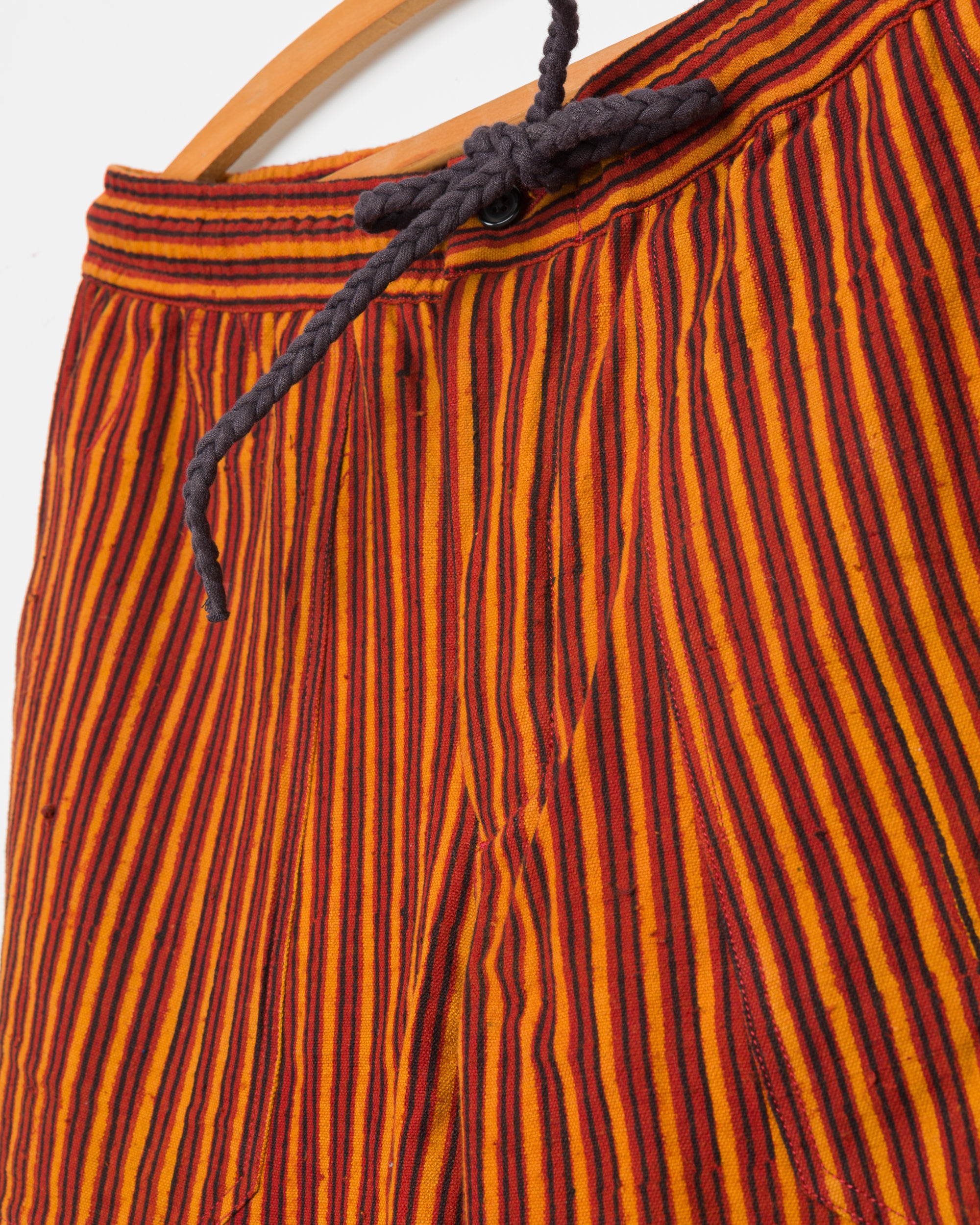 Harshad Utility Pant in Pomegranate Stripe Block