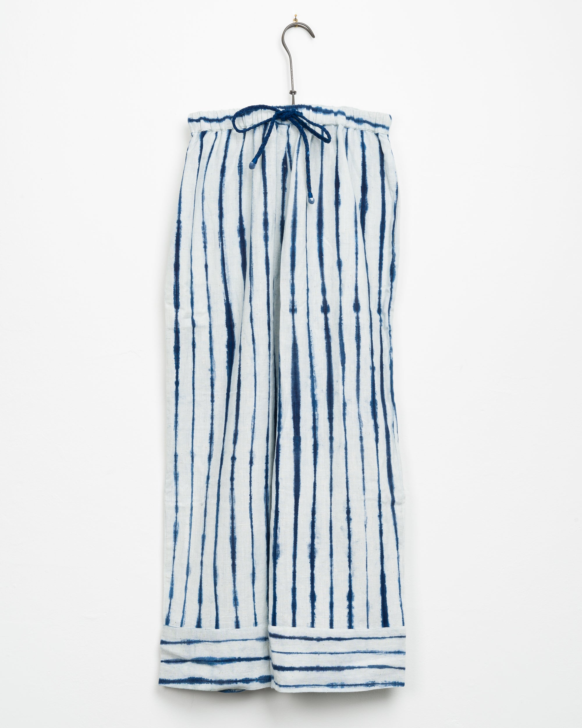 Garima Pant in Natural Stripe Shibori