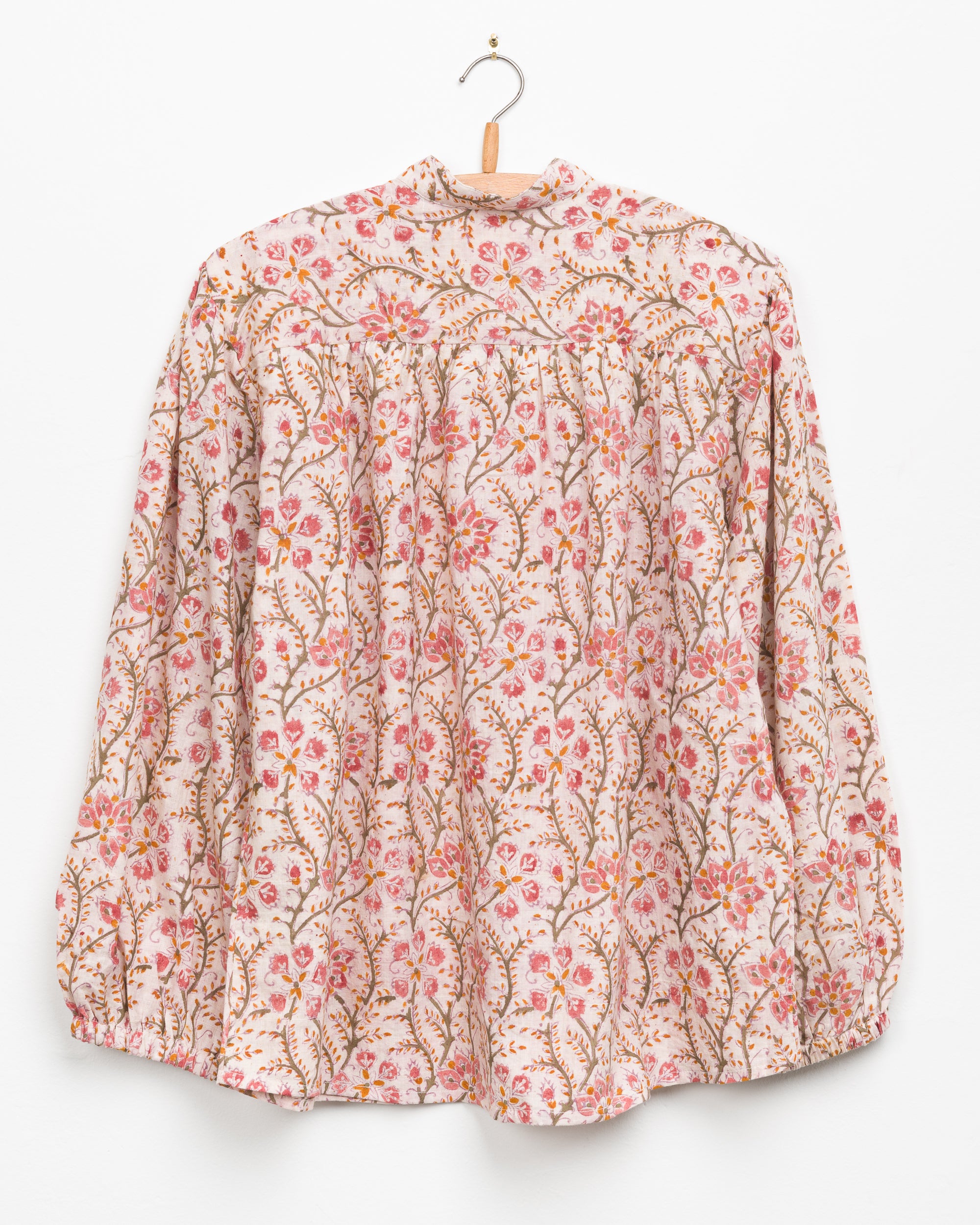 Sabrina Top in Pink Floral Block