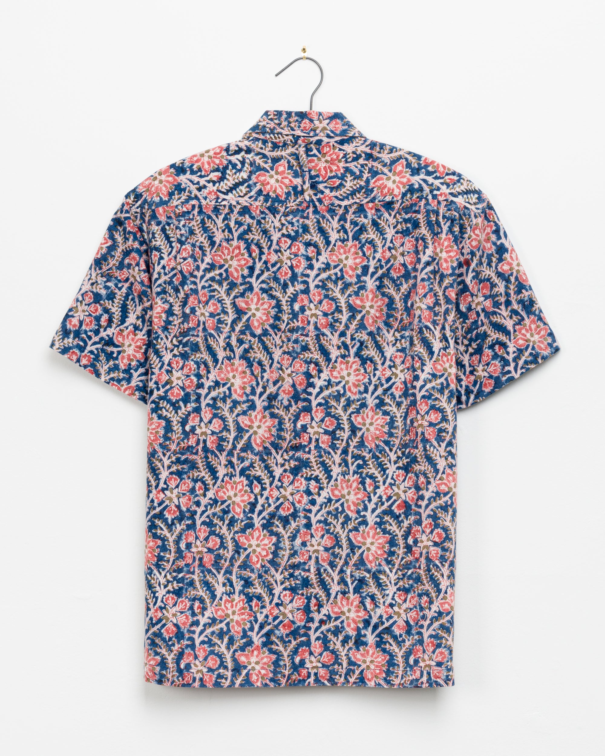 Khushi Camp Shirt in Blue Floral