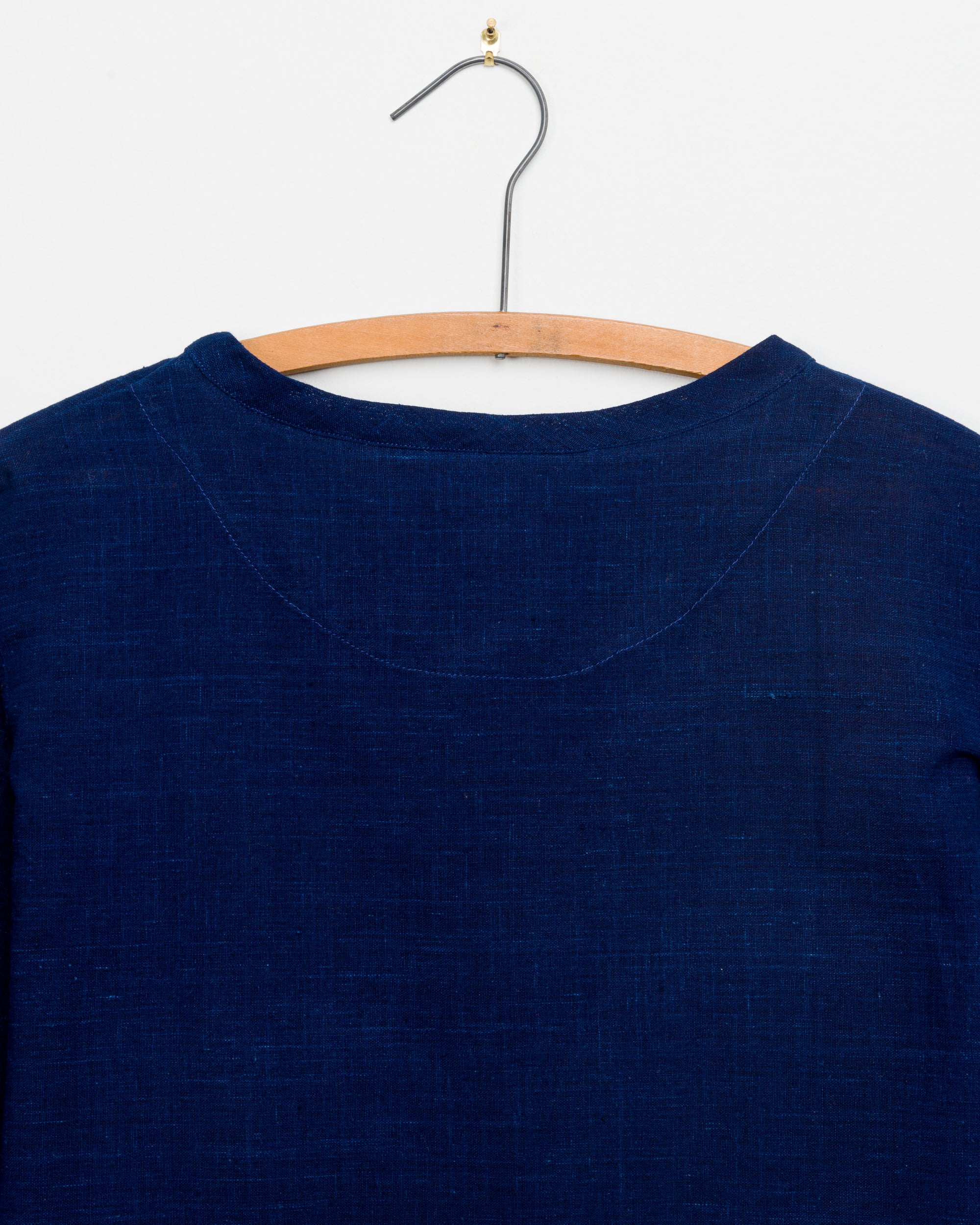 Tej Woven Tee in Indigo